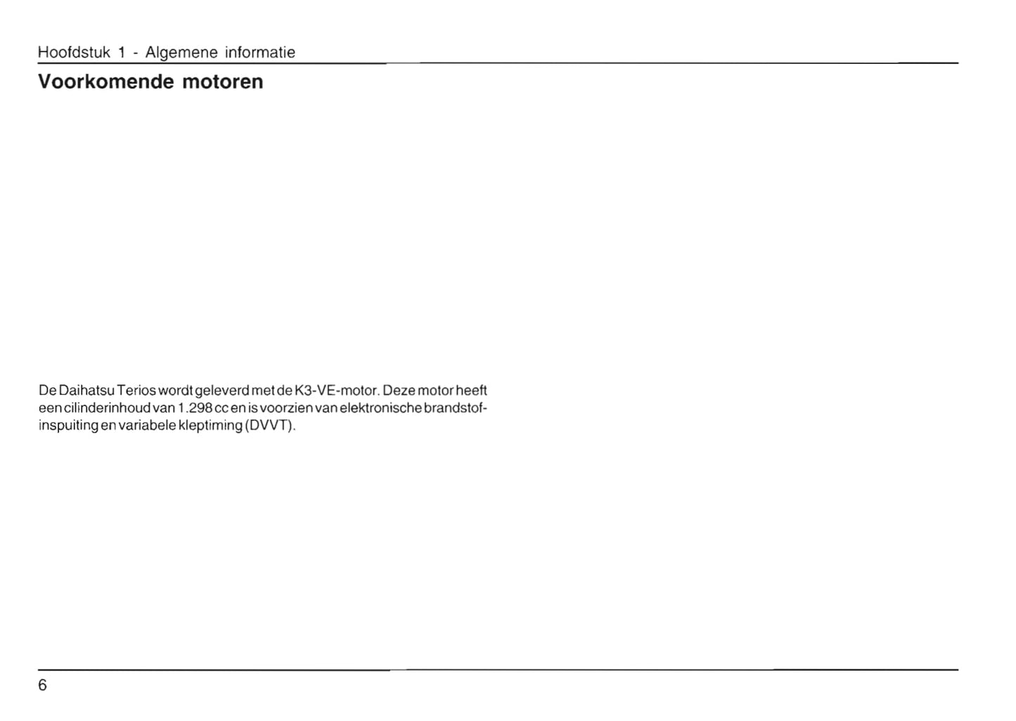 2000-2006 Daihatsu Terios Bedienungsanleitung | Niederländisch