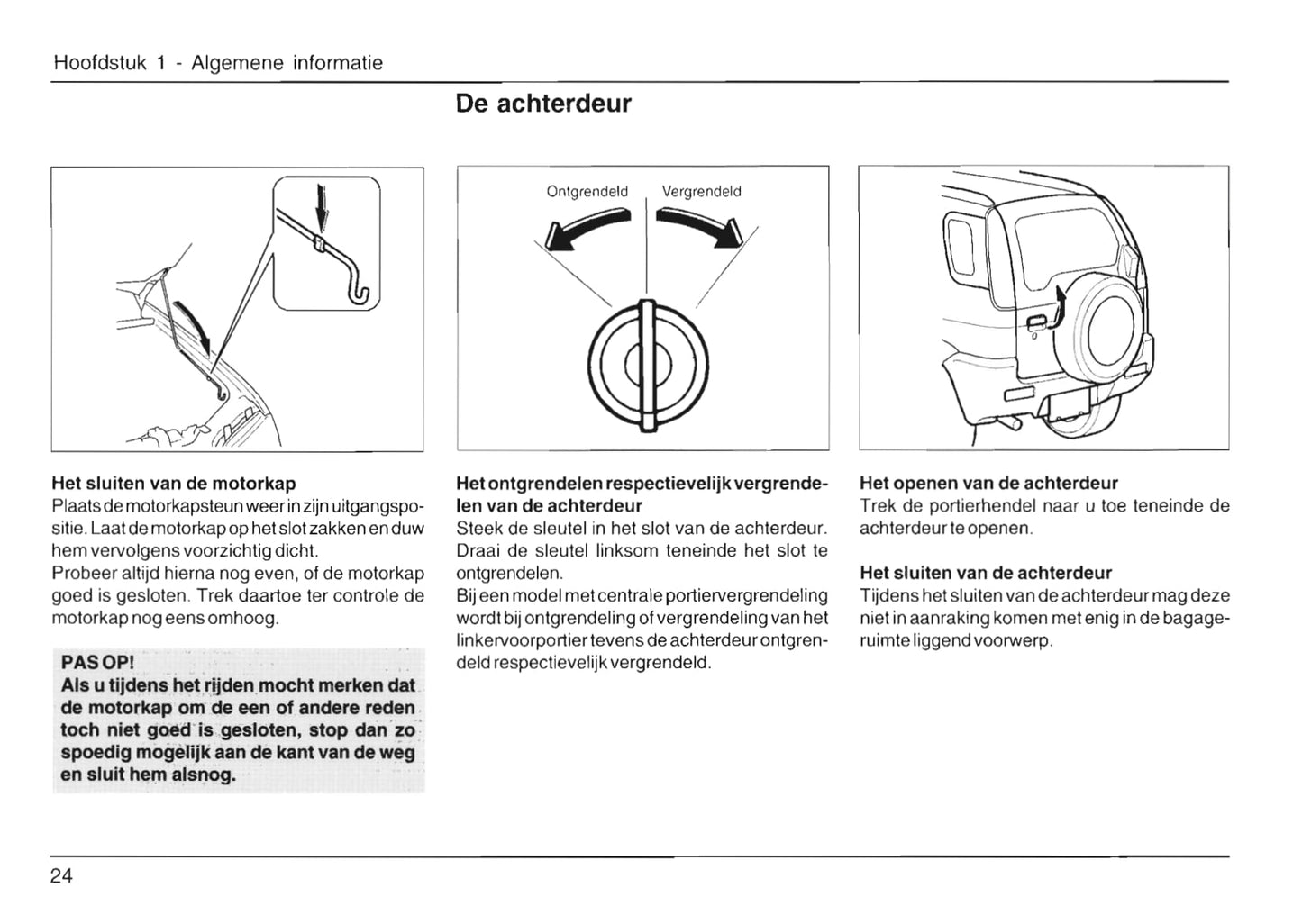 2000-2006 Daihatsu Terios Bedienungsanleitung | Niederländisch