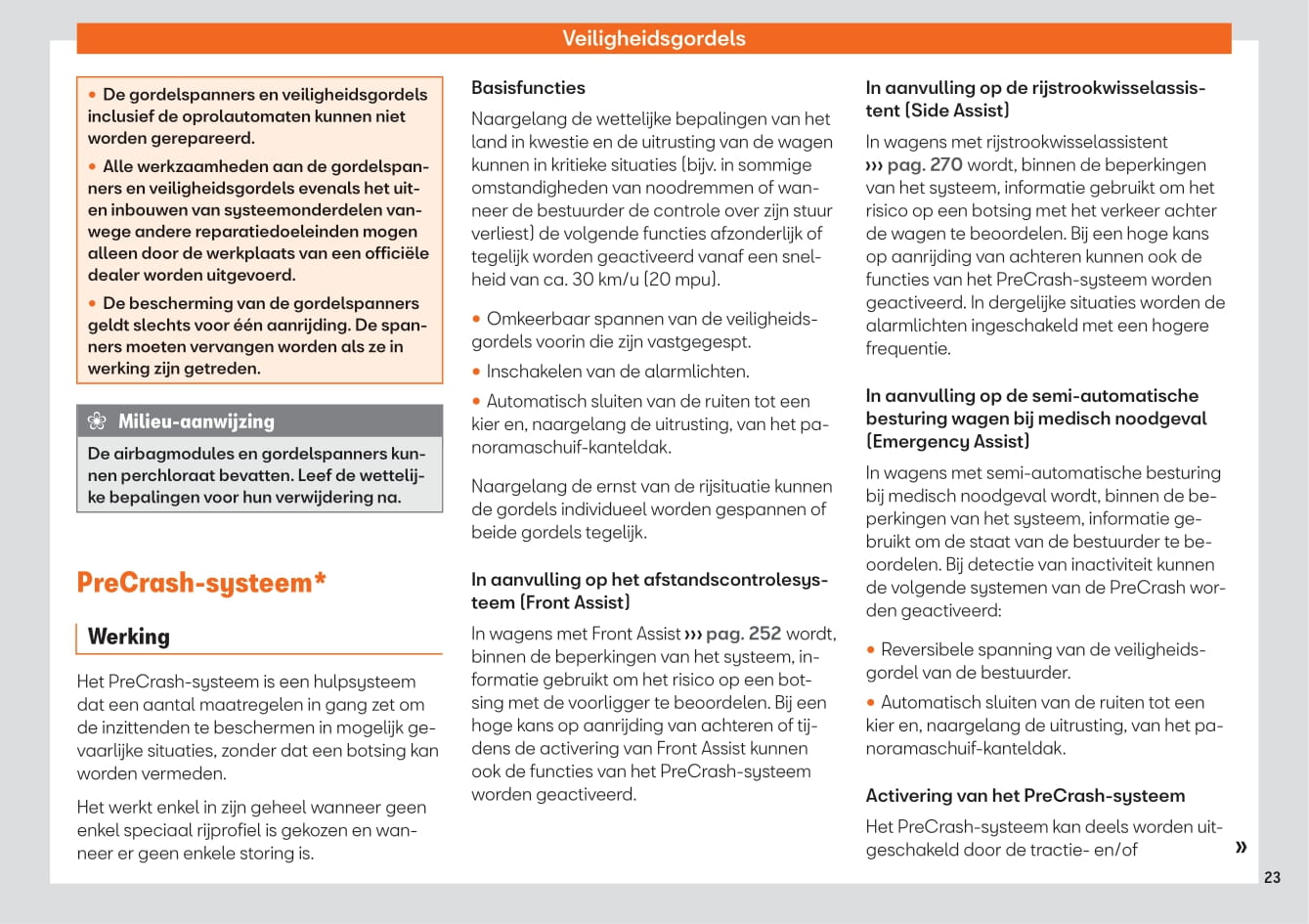 2020-2021 Seat Ateca Owner's Manual | Dutch