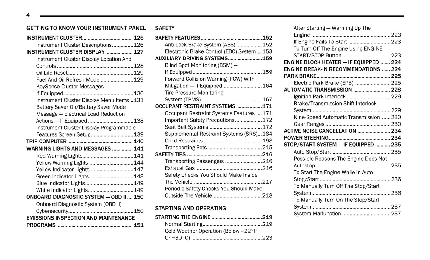 2020 Chrysler Pacifica/Voyager Owner's Manual | English