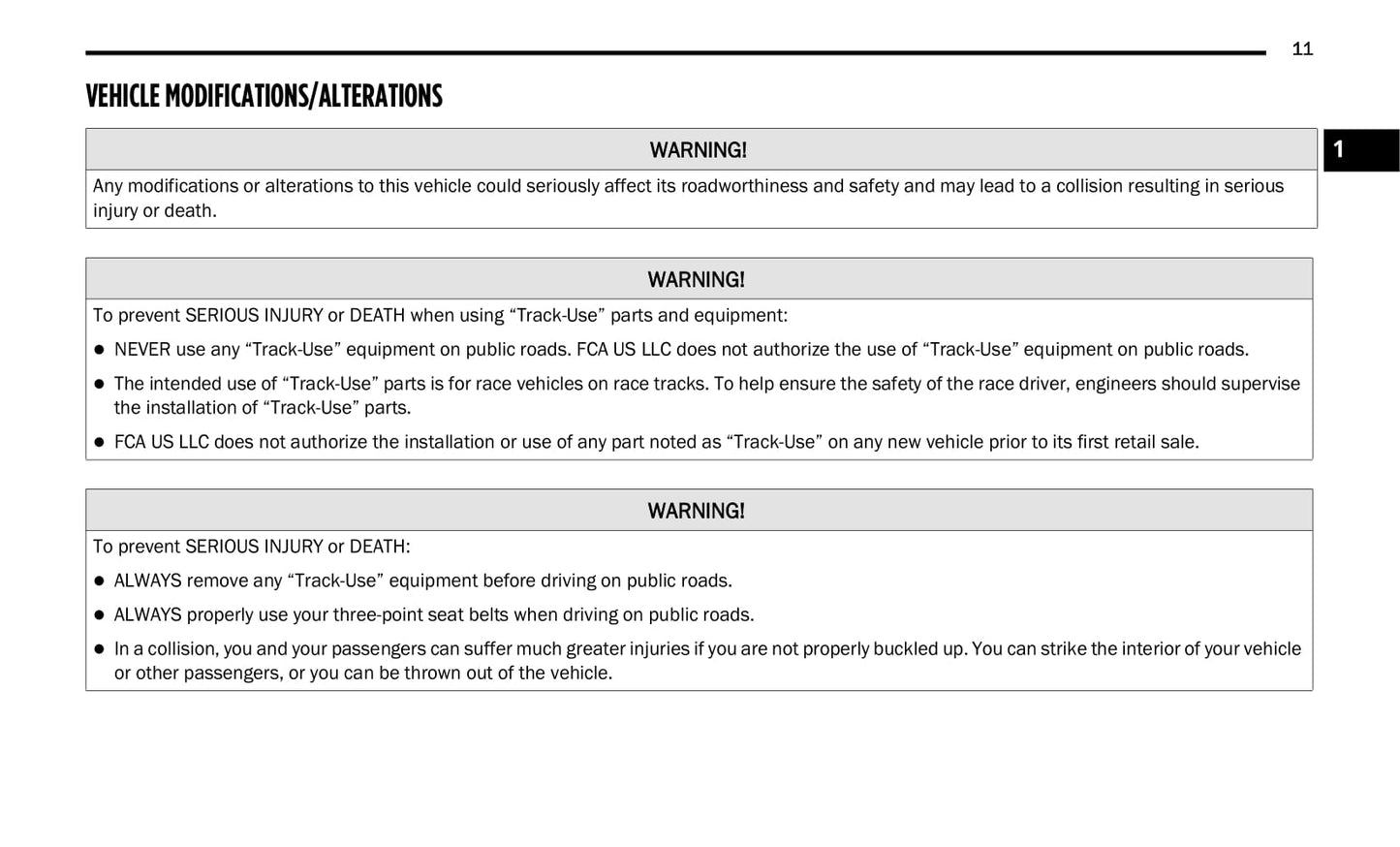 2020 Chrysler Pacifica/Voyager Owner's Manual | English