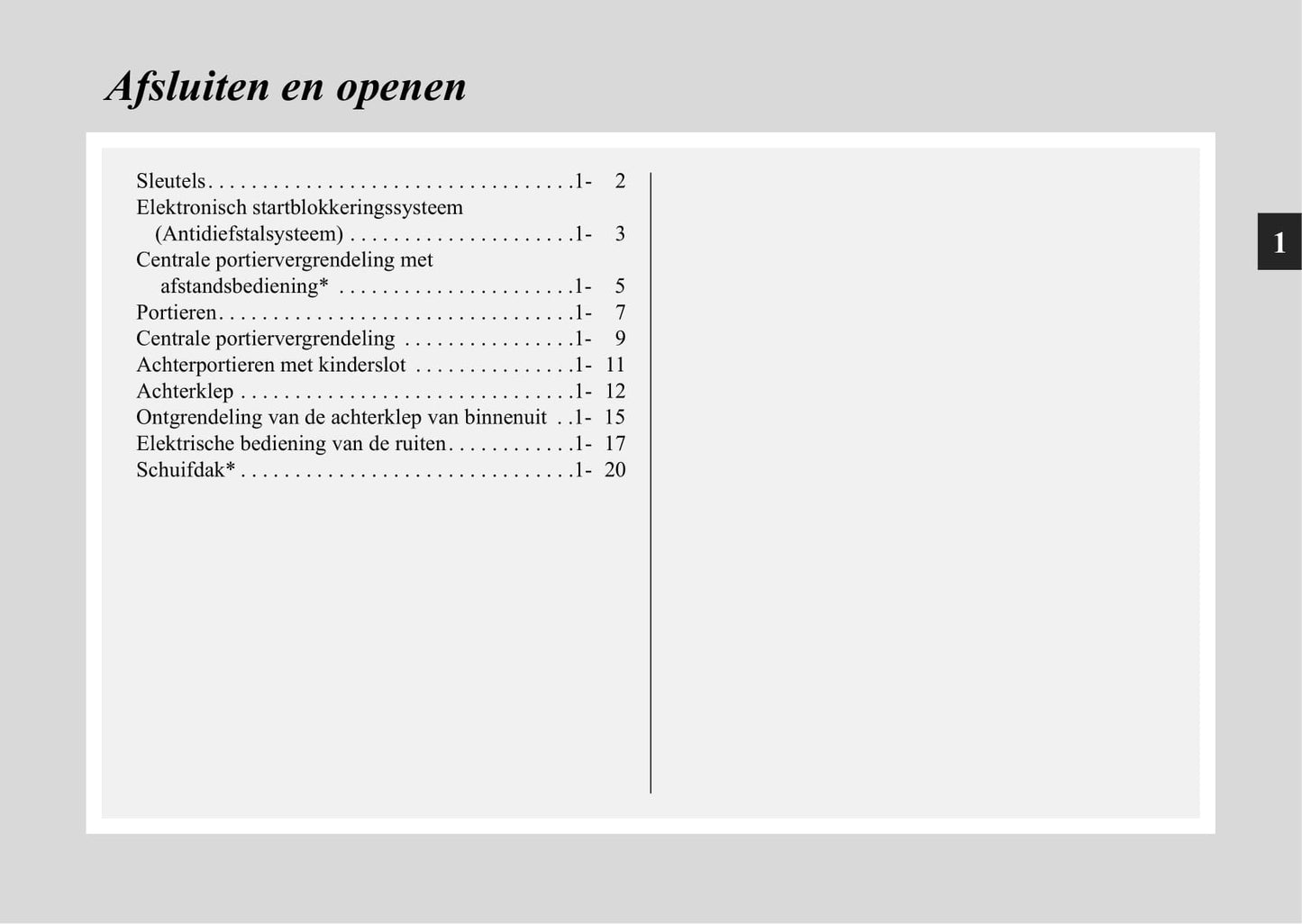 2004-2011 Mitsubishi Grandis Owner's Manual | Dutch
