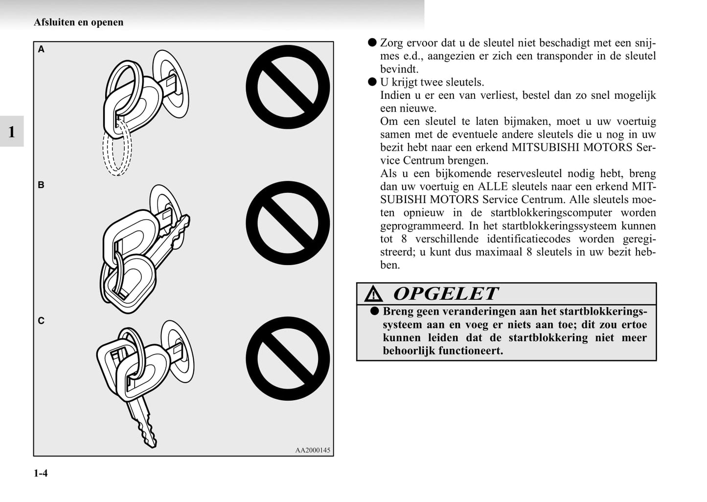 2004-2011 Mitsubishi Grandis Owner's Manual | Dutch