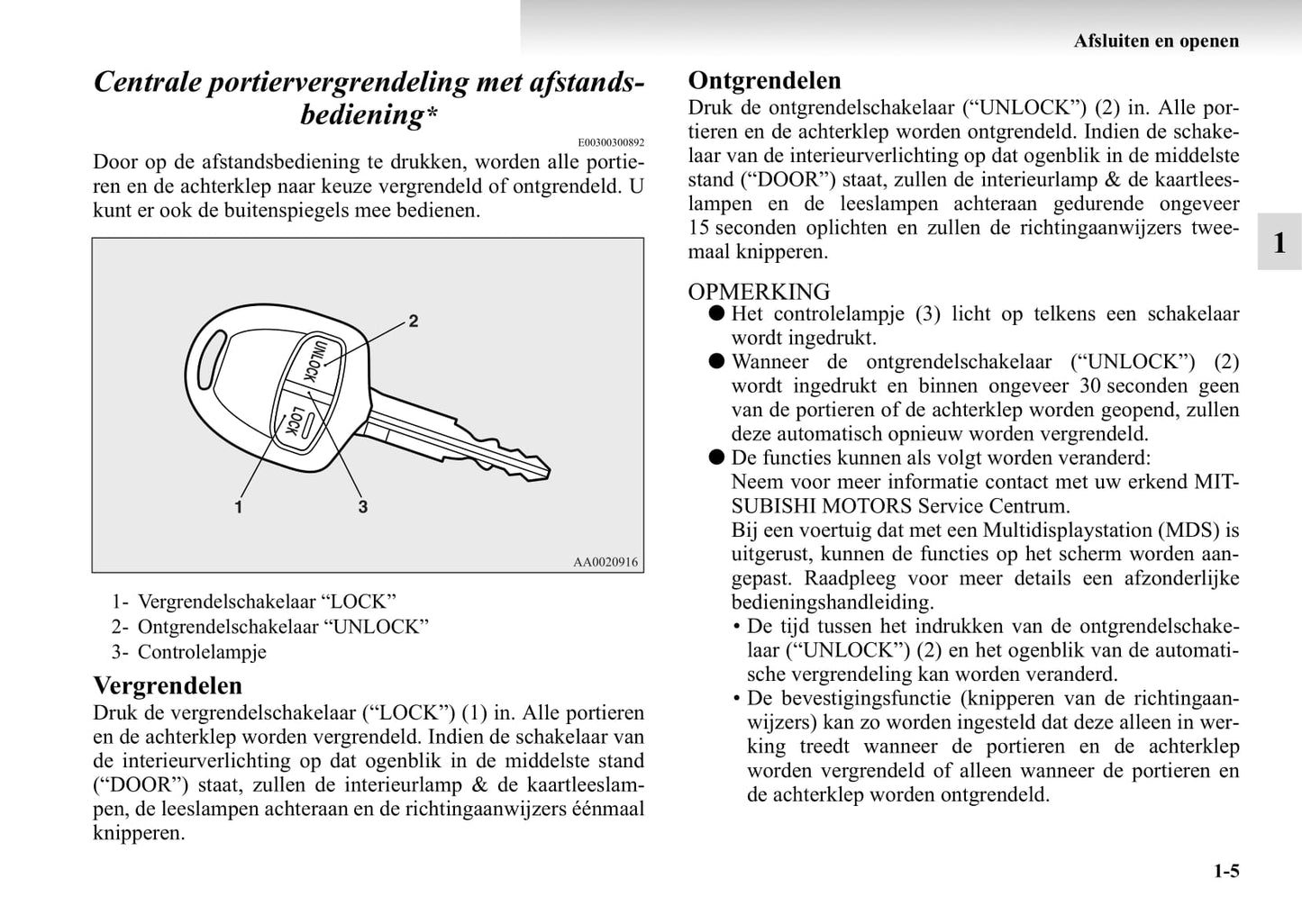 2004-2011 Mitsubishi Grandis Owner's Manual | Dutch