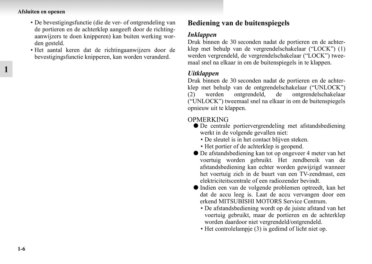 2004-2011 Mitsubishi Grandis Owner's Manual | Dutch
