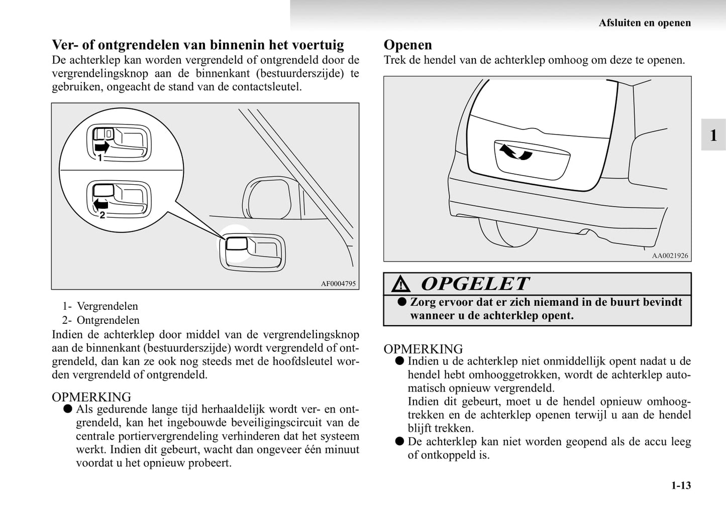 2004-2011 Mitsubishi Grandis Owner's Manual | Dutch