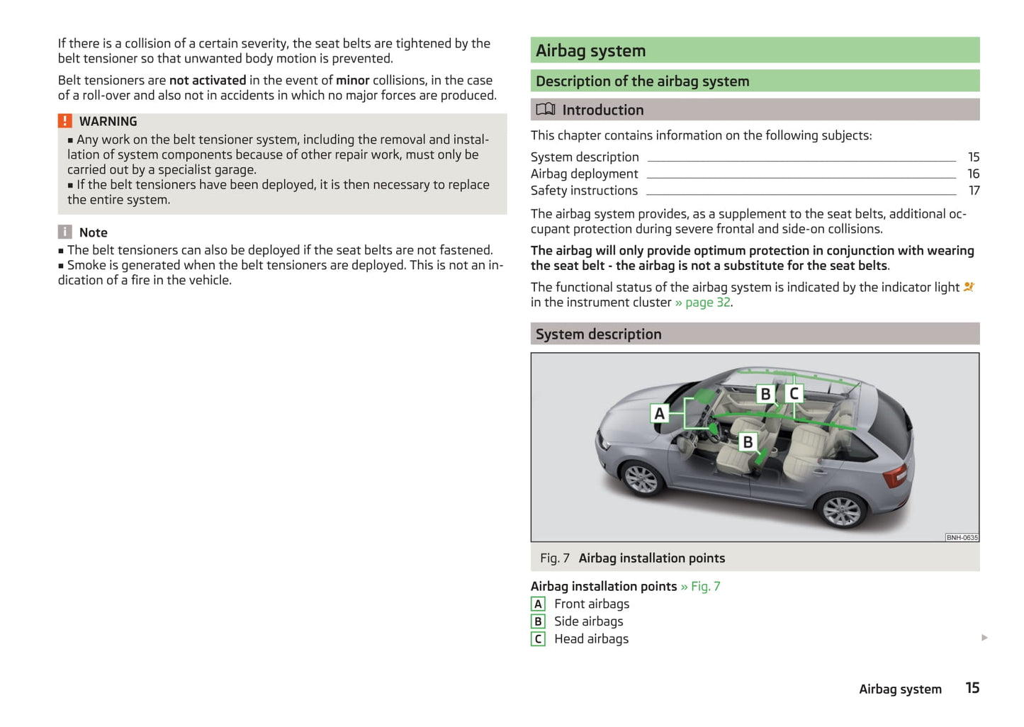 2013-2017 Skoda Rapid Spaceback Bedienungsanleitung | Englisch