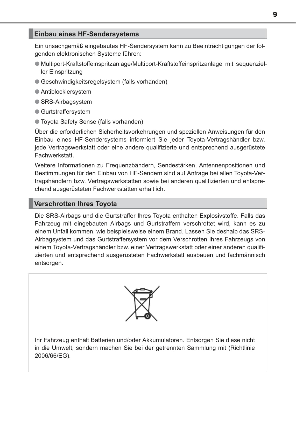 2016 Toyota Avensis Owner's Manual | German
