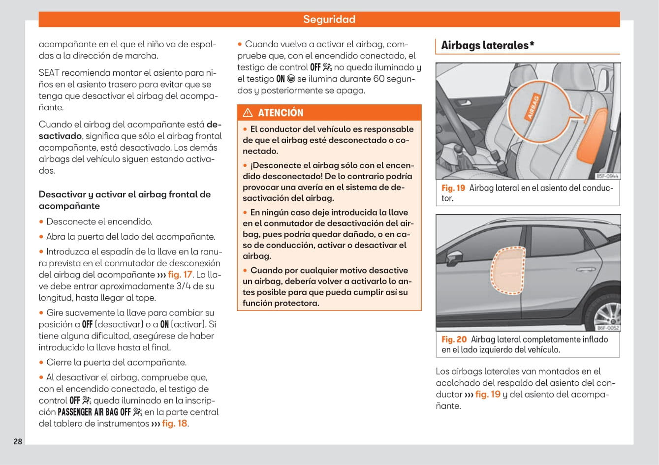 2017-2020 Seat Arona Bedienungsanleitung | Spanisch