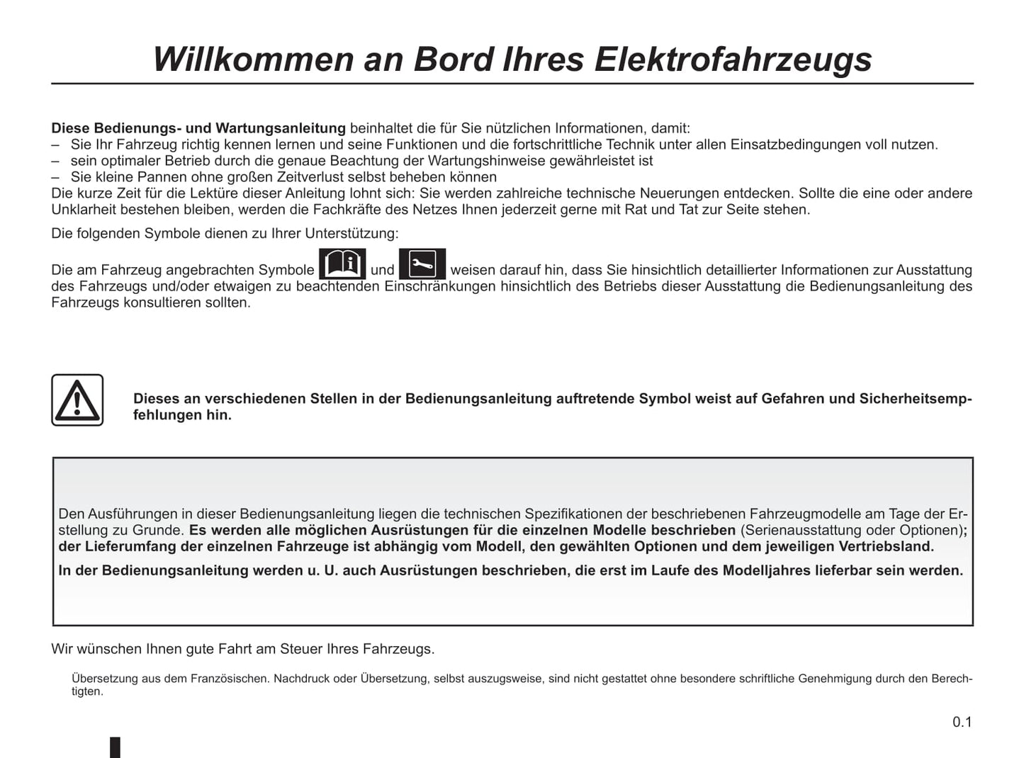 2018-2019 Renault Zoe Owner's Manual | German