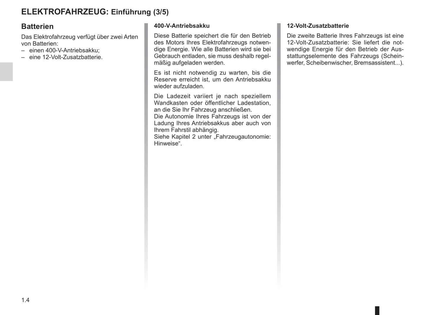 2018-2019 Renault Zoe Owner's Manual | German