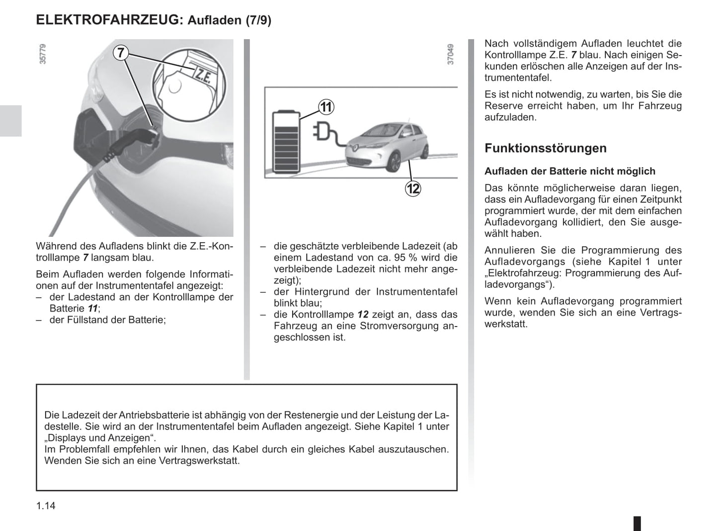 2018-2019 Renault Zoe Owner's Manual | German