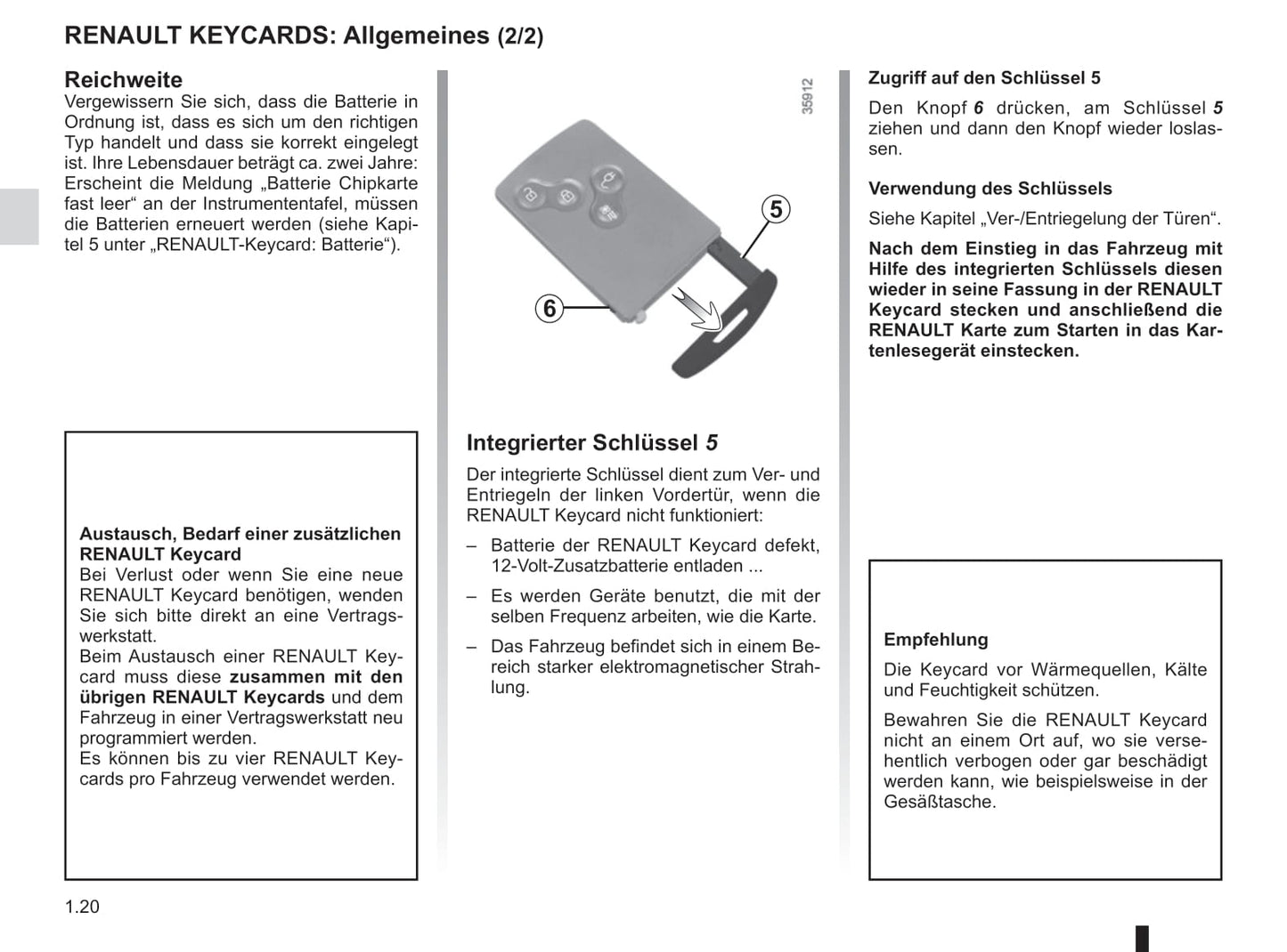 2018-2019 Renault Zoe Owner's Manual | German
