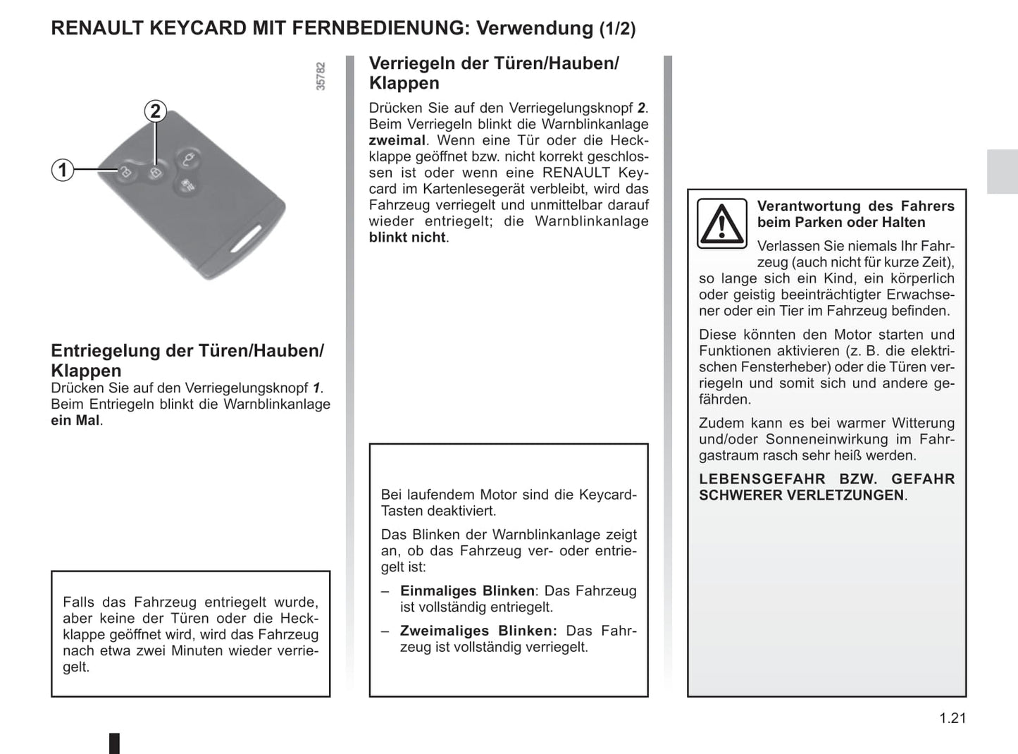 2018-2019 Renault Zoe Owner's Manual | German