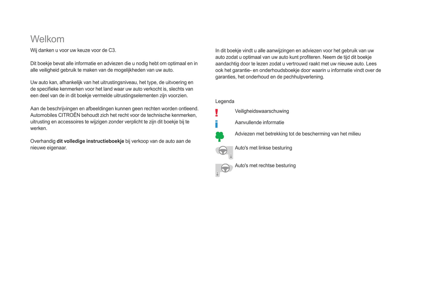 2017-2019 Citroën C3 Bedienungsanleitung | Niederländisch