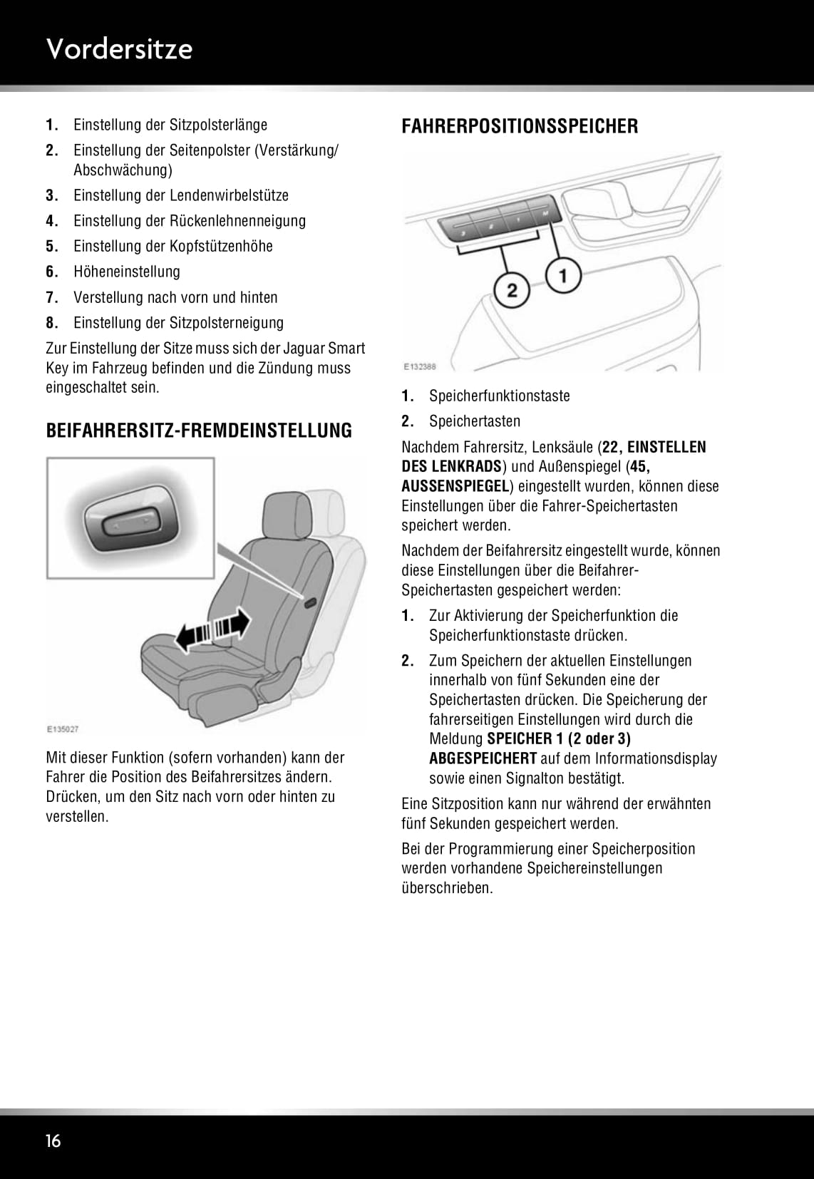 2009-2015 Jaguar XJ Bedienungsanleitung | Deutsch