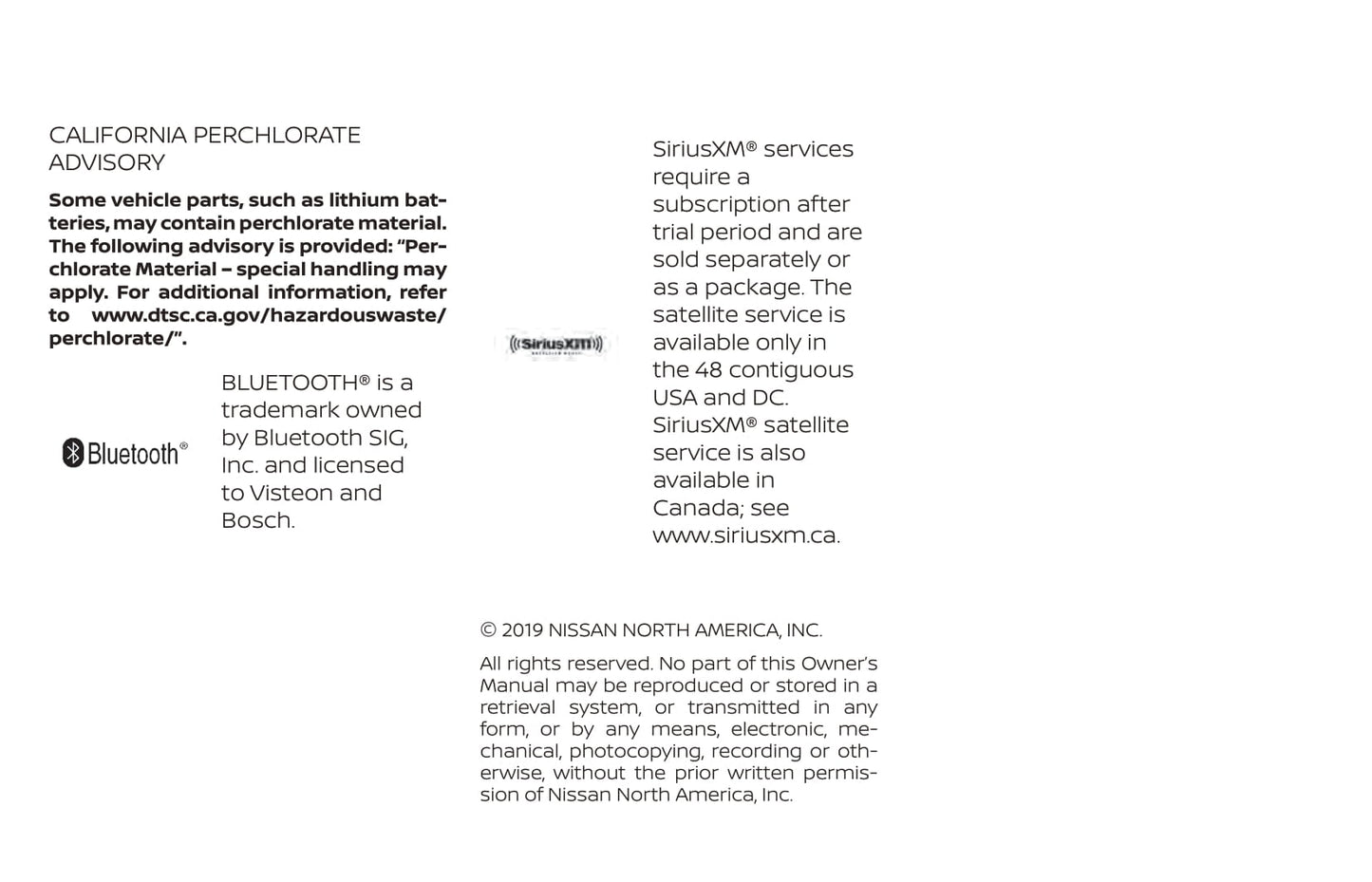 2019 Nissan Frontier Owner's Manual | English