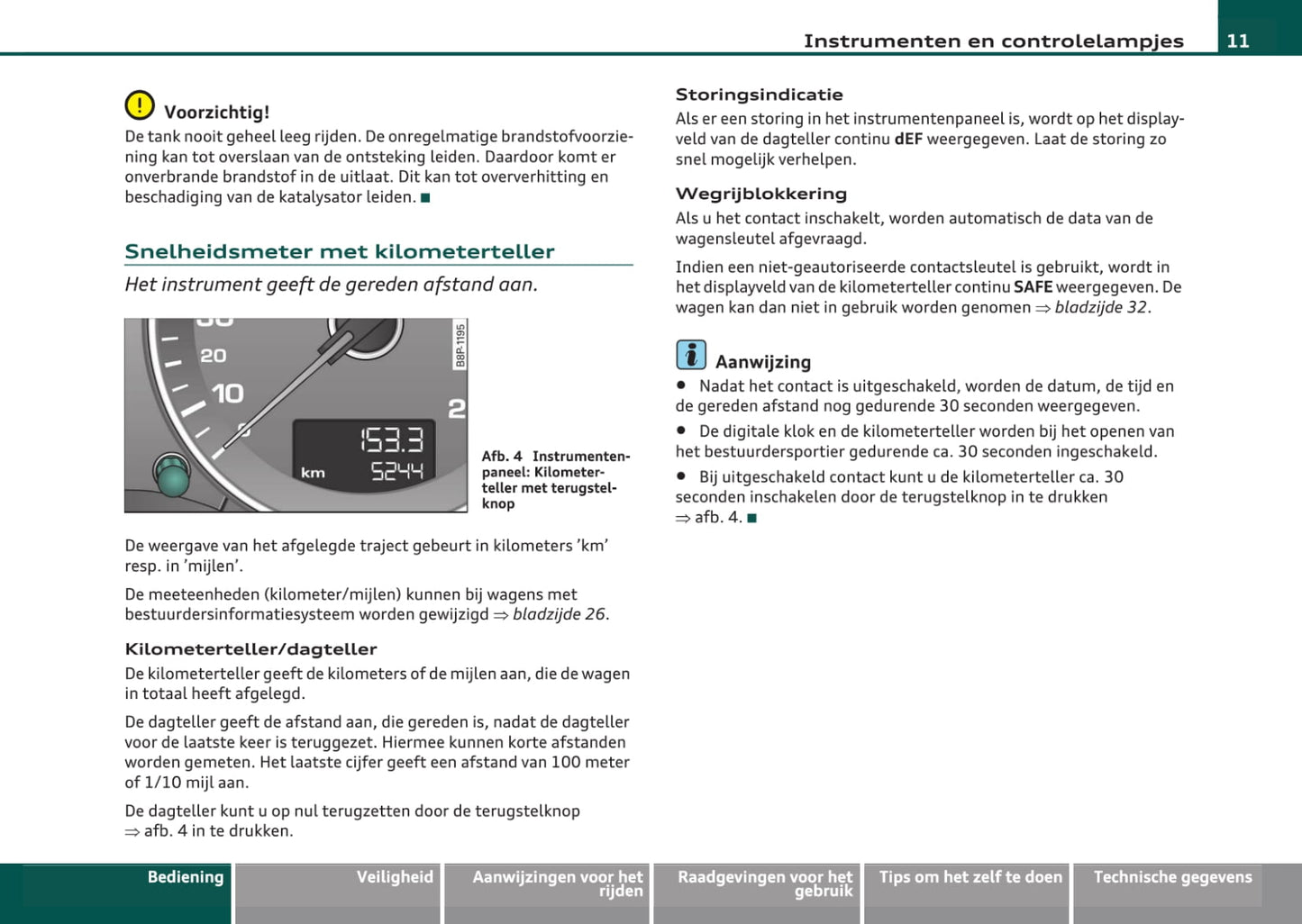 2008-2013 Audi A3 Cabriolet Owner's Manual | Dutch