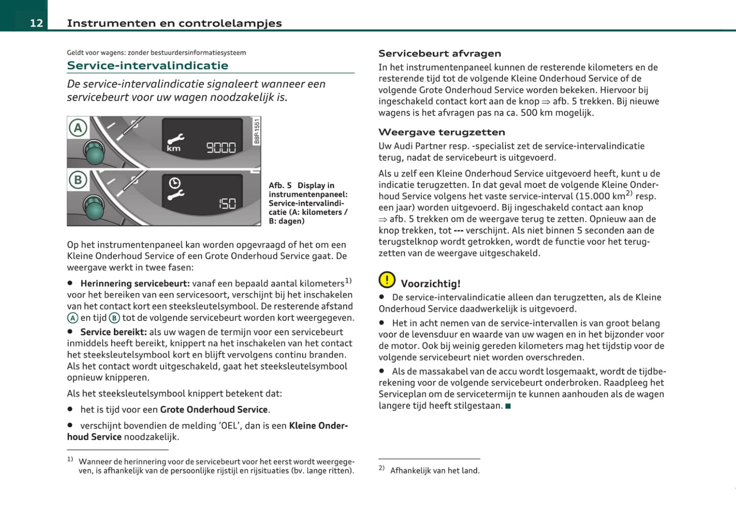 2008-2013 Audi A3 Cabriolet Owner's Manual | Dutch