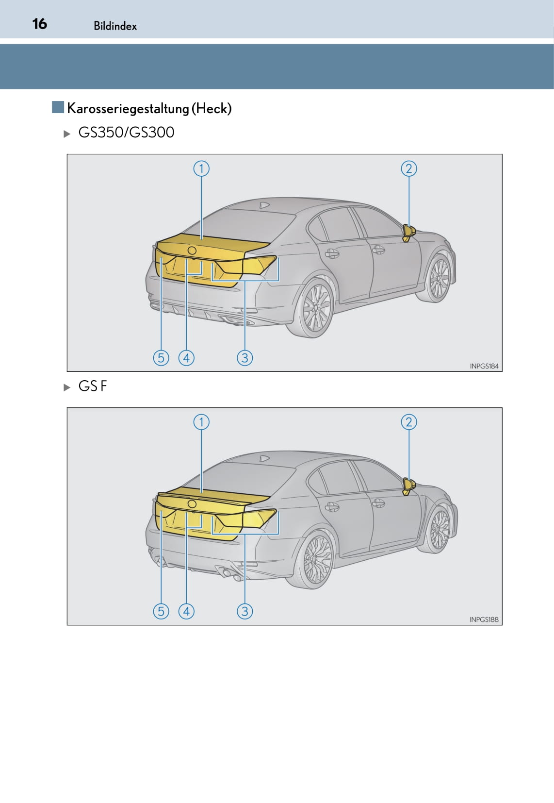 2017-2018 Lexus GS 350/GS F Bedienungsanleitung | Deutsch