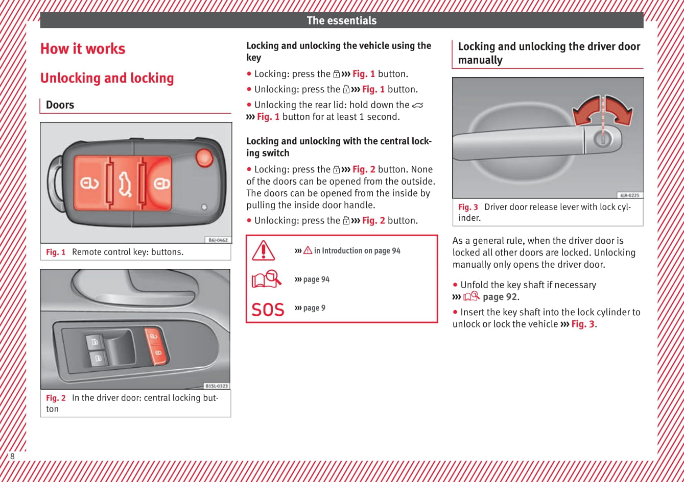 2012-2019 Seat Mii Bedienungsanleitung | Englisch