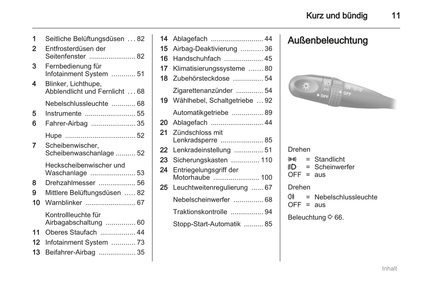 2011-2012 Opel Agila Bedienungsanleitung | Deutsch