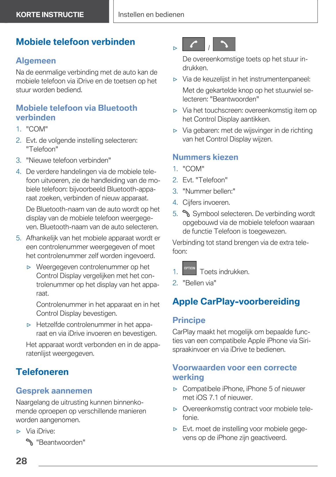 2020-2021 BMW M4 Owner's Manual | Dutch