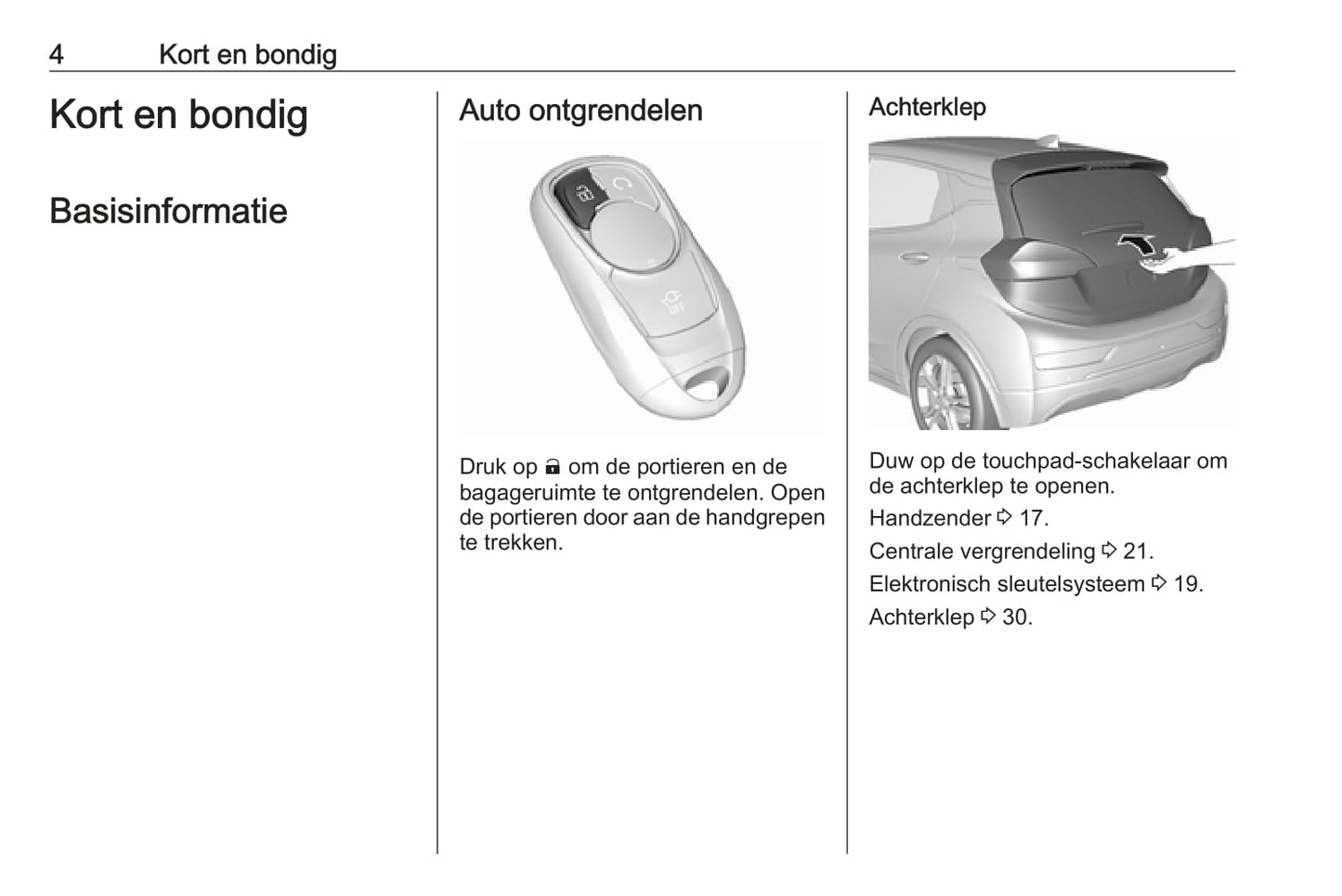 2019-2020 Opel Ampera-e Owner's Manual | Dutch