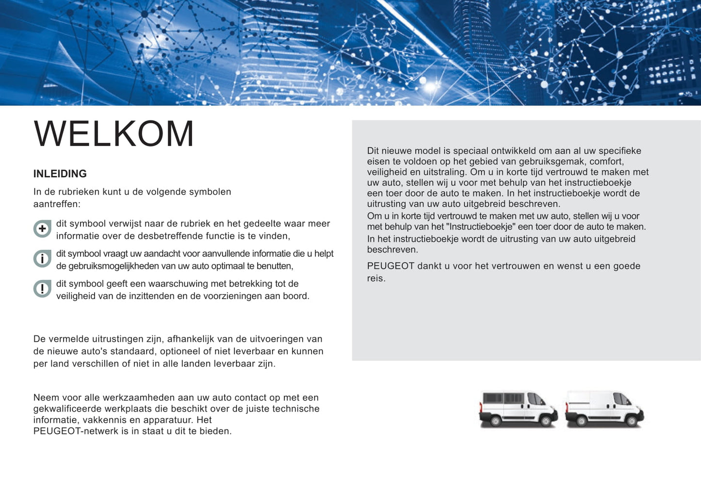 2016-2017 Peugeot Boxer Owner's Manual | Dutch