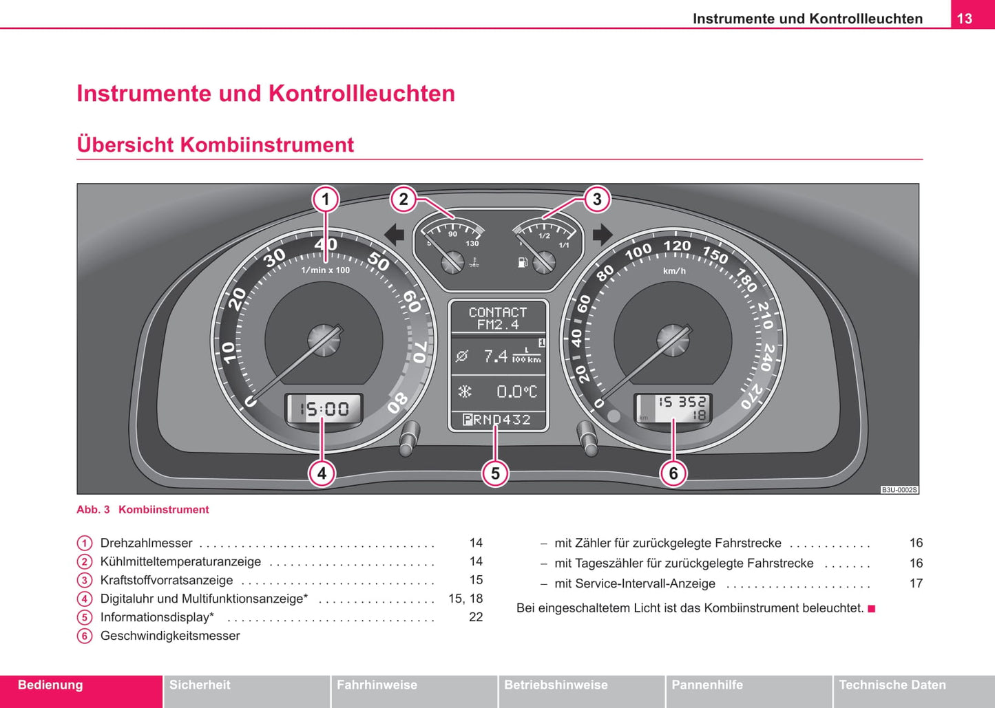2002-2006 Skoda Suberb Bedienungsanleitung | Deutsch