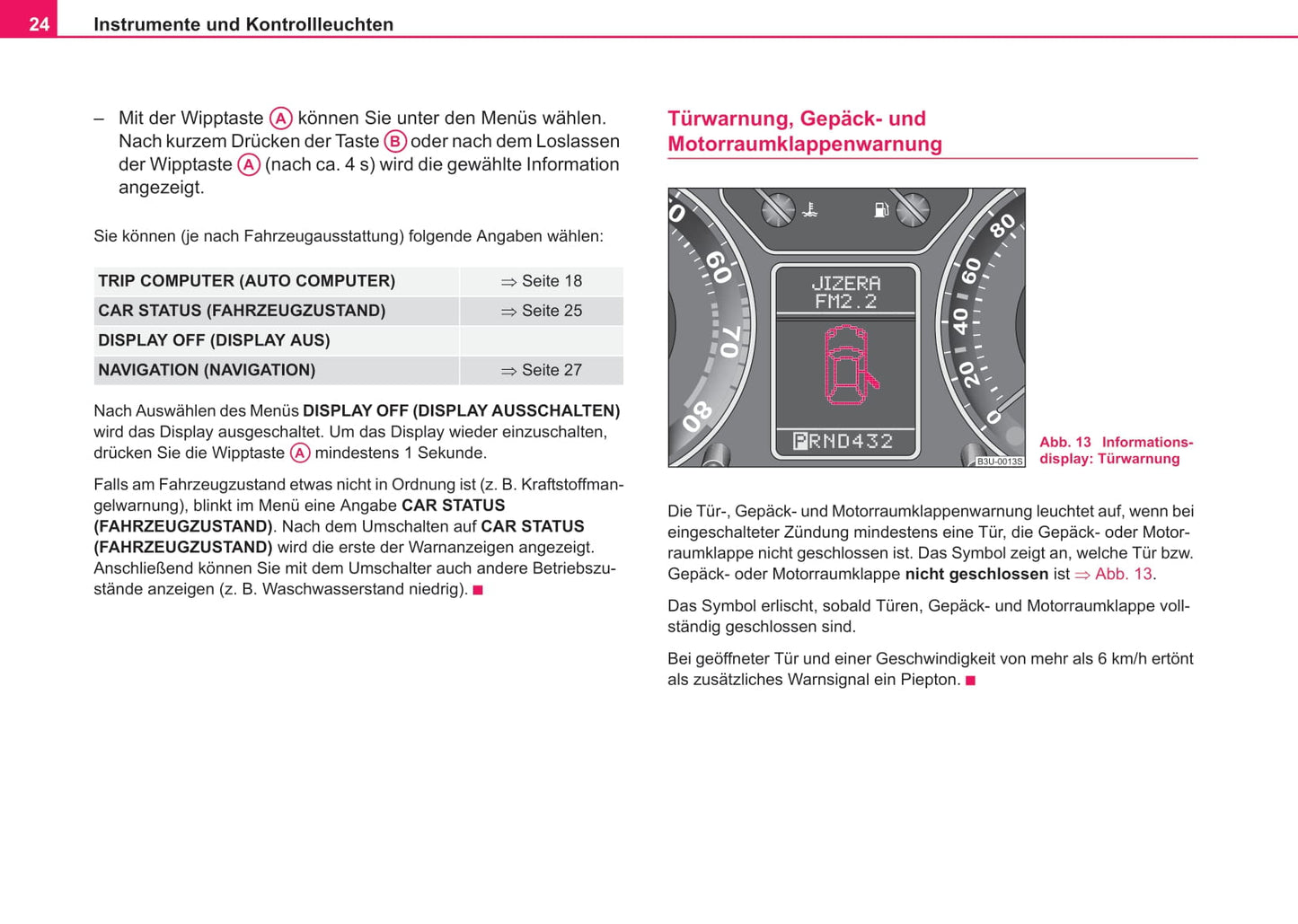 2002-2006 Skoda Suberb Bedienungsanleitung | Deutsch