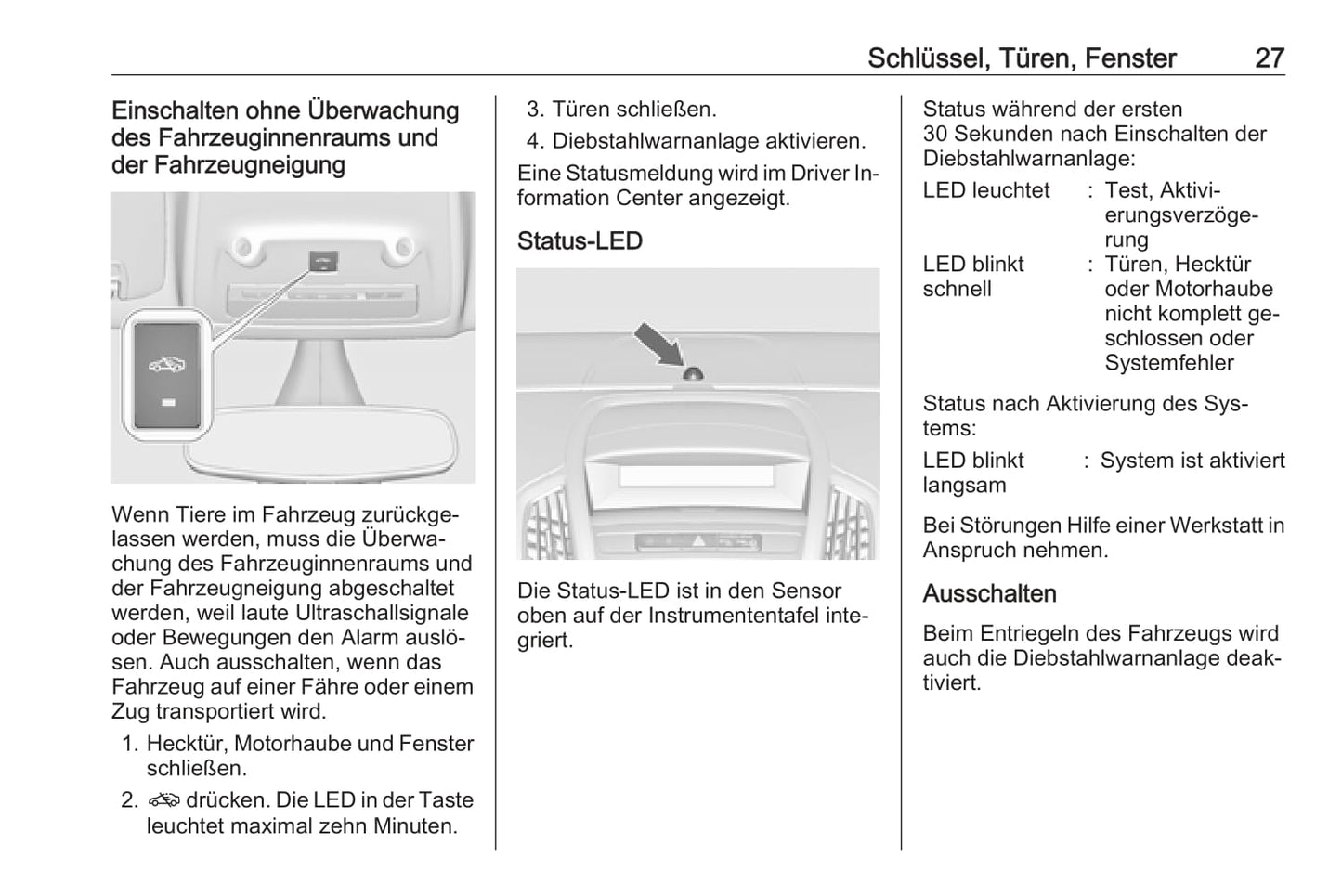 2016 Opel Zafira Tourer Bedienungsanleitung | Deutsch