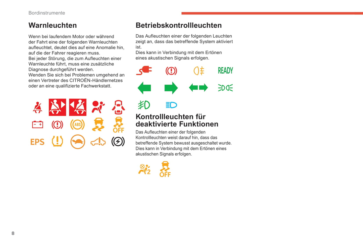 2017-2020 Citroën C-Zero Bedienungsanleitung | Deutsch