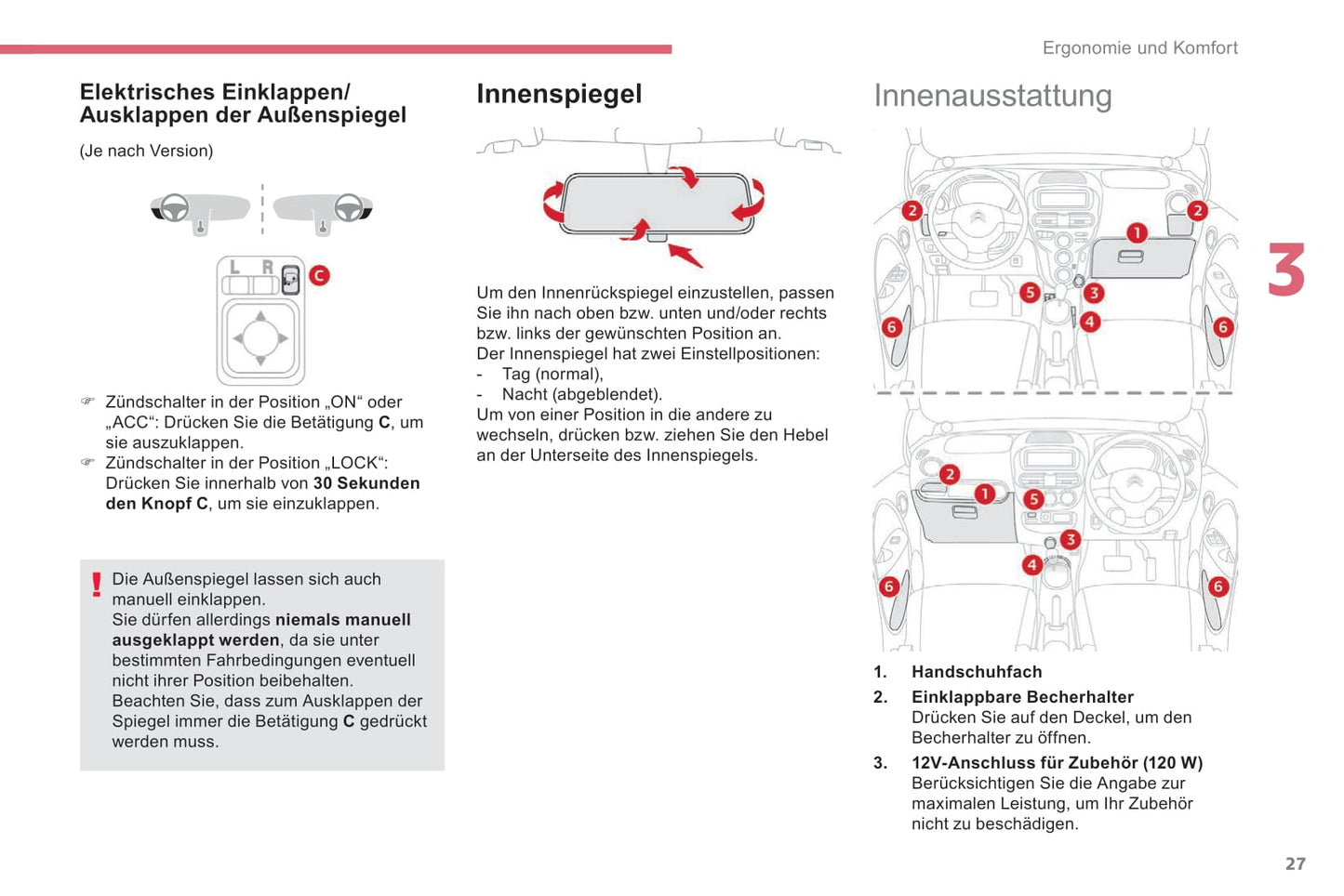 2017-2020 Citroën C-Zero Bedienungsanleitung | Deutsch