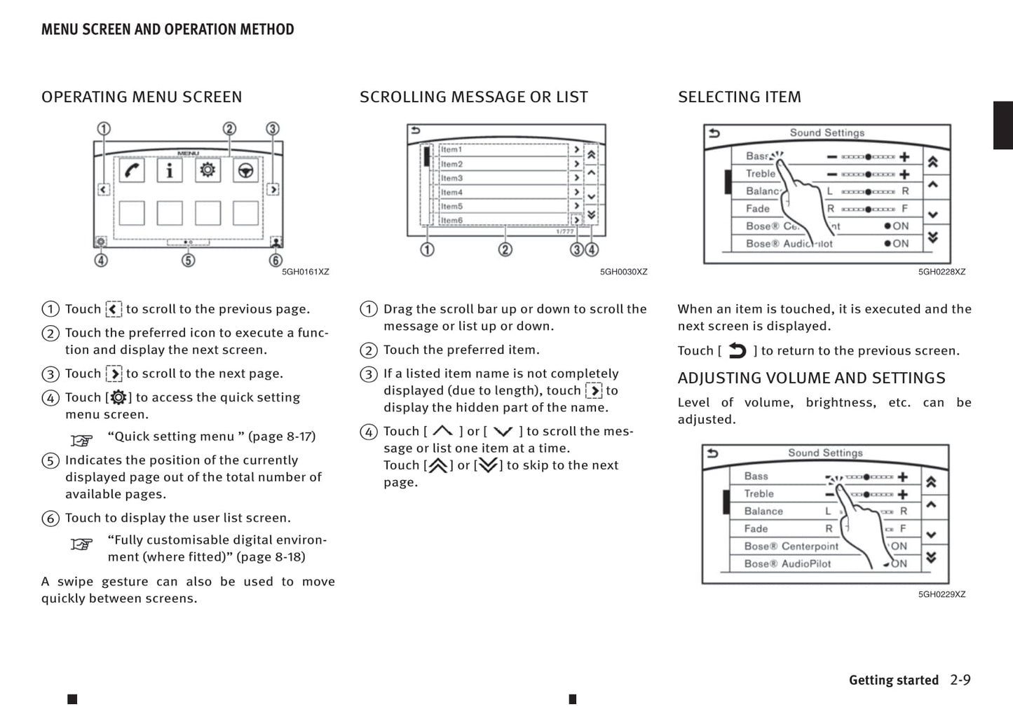 Infiniti Q50 Intouch Dual Display Owner's Manual 2013 - 2019
