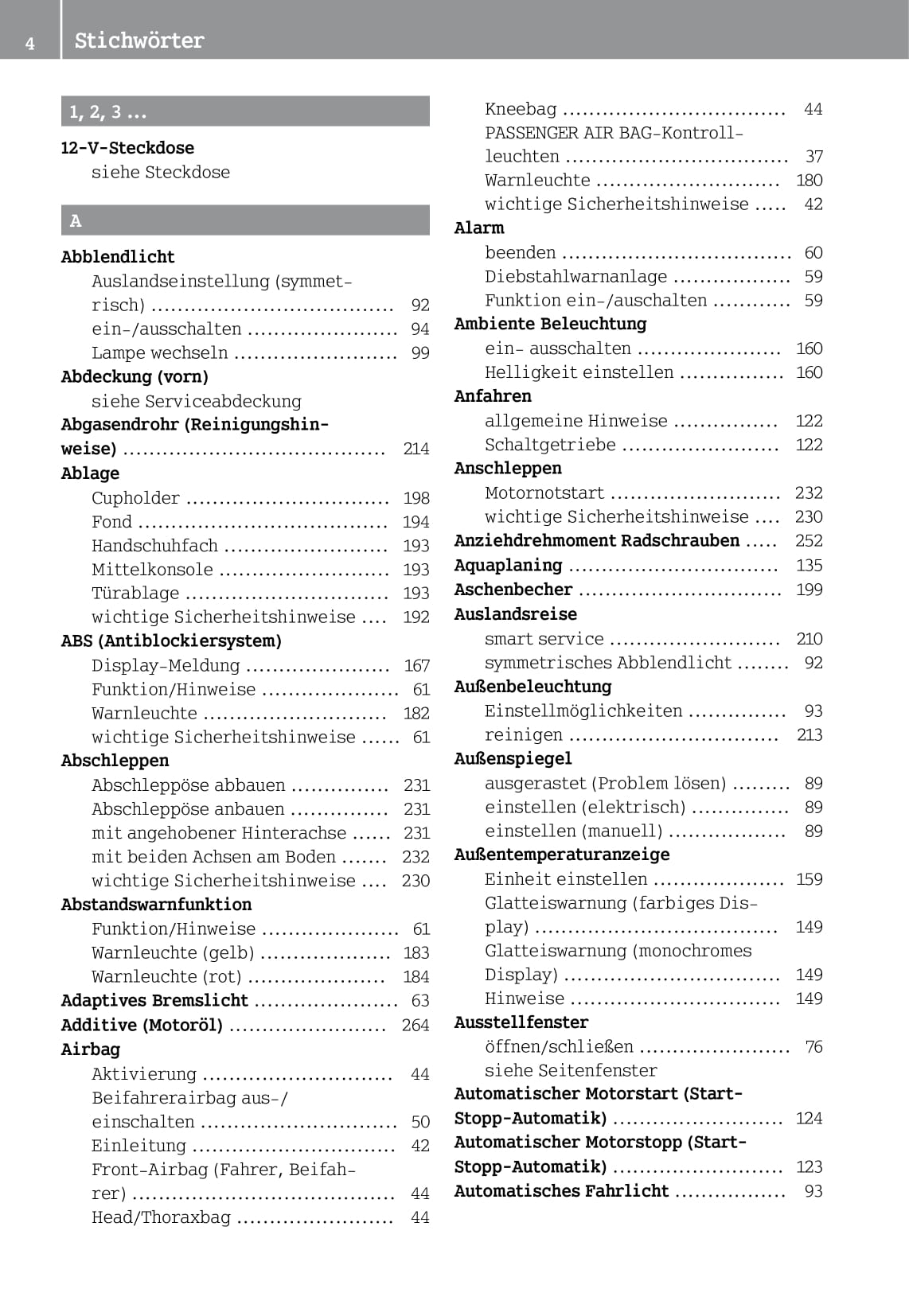 2014-2016 Smart Forfour Owner's Manual | German