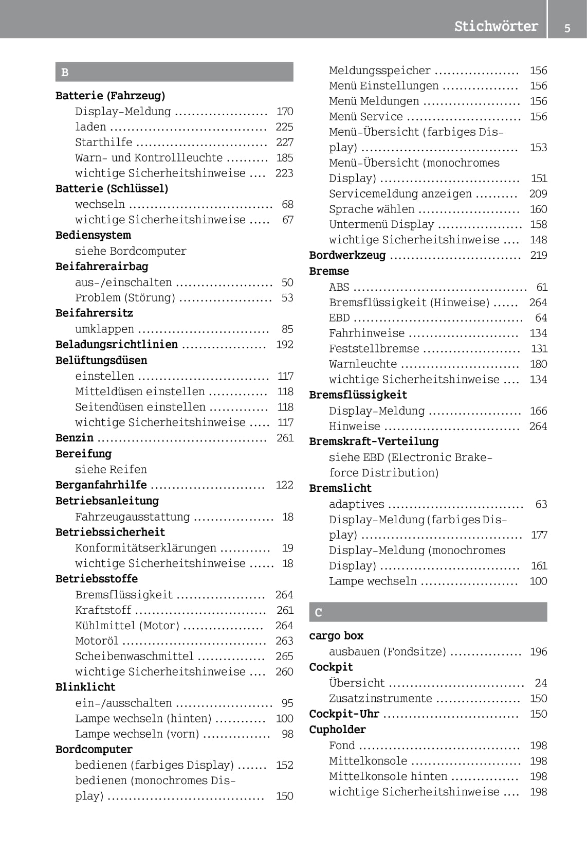 2014-2016 Smart Forfour Owner's Manual | German
