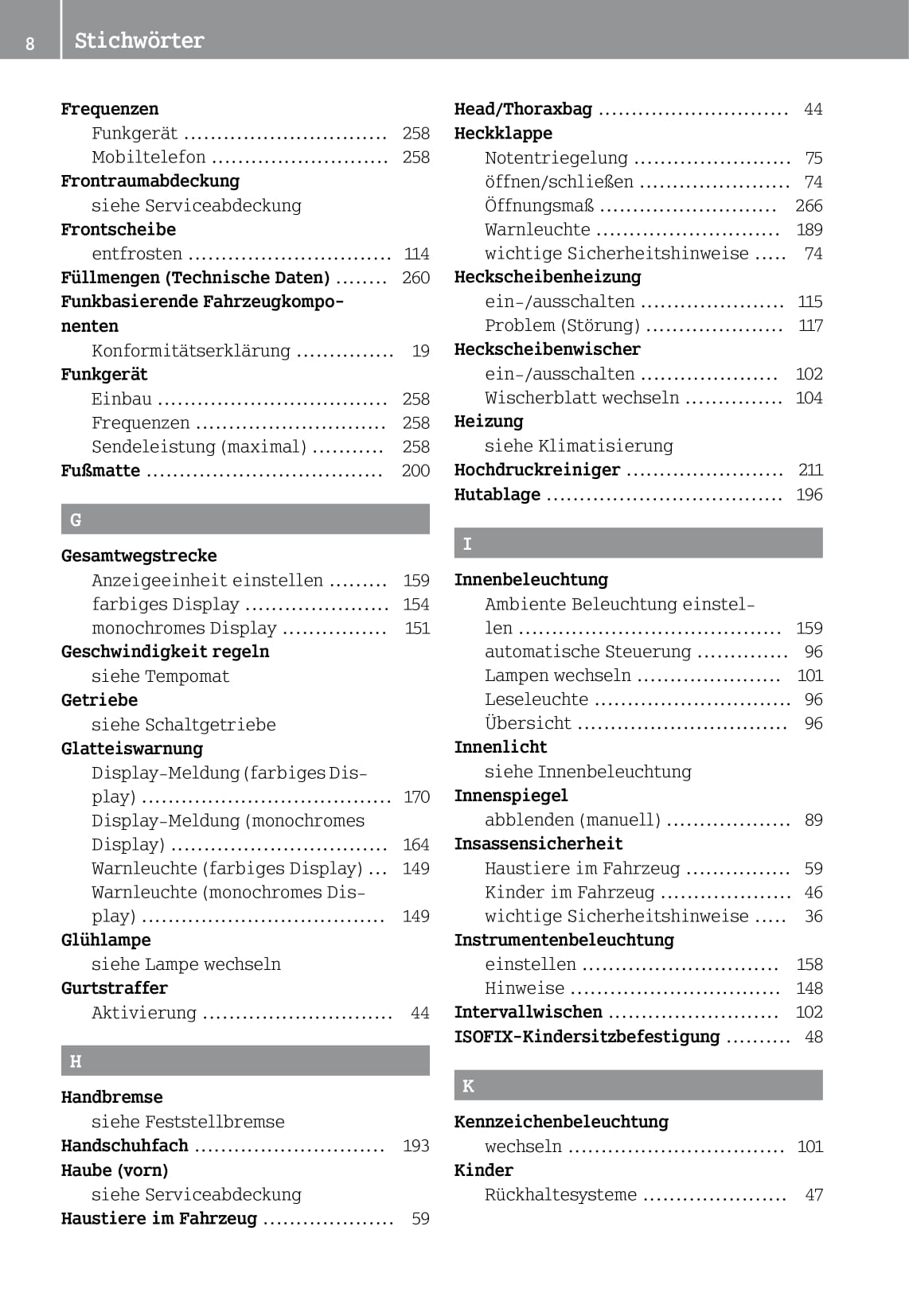 2014-2016 Smart Forfour Owner's Manual | German