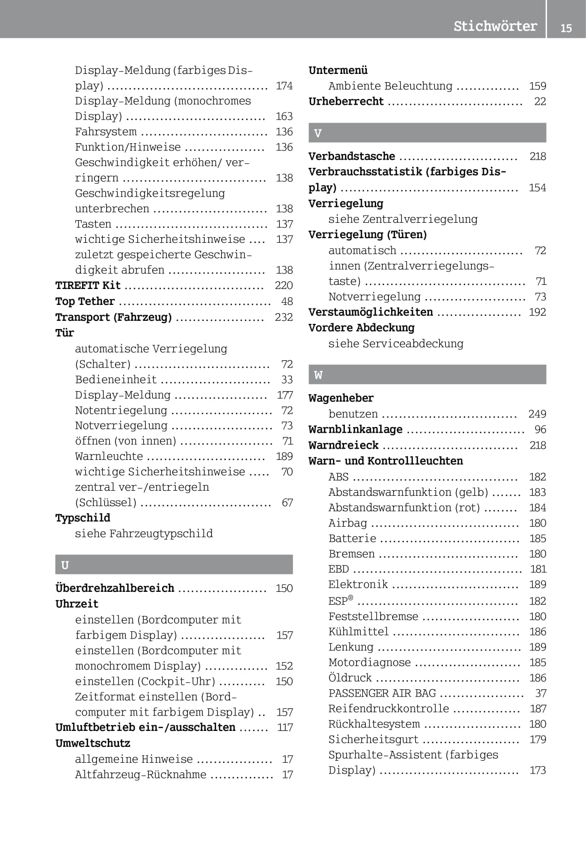 2014-2016 Smart Forfour Owner's Manual | German