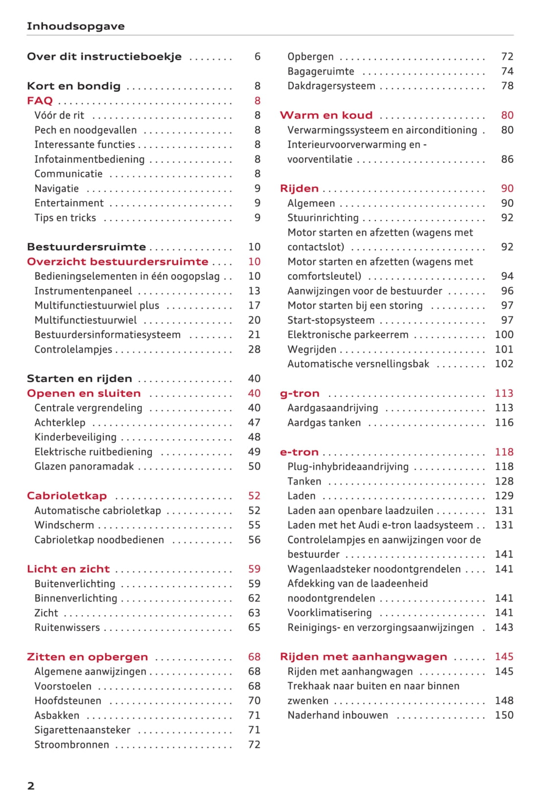 2016-2017 Audi A3/S3 Bedienungsanleitung | Niederländisch