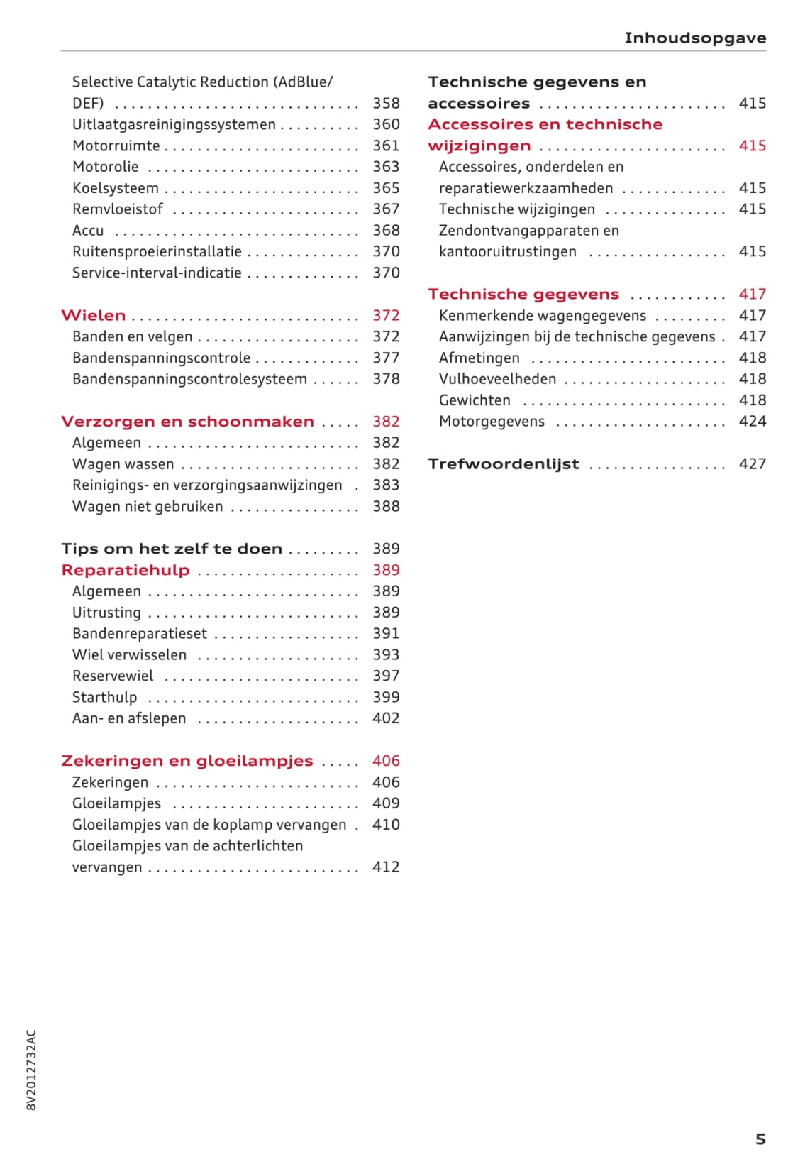 2016-2017 Audi A3/S3 Bedienungsanleitung | Niederländisch