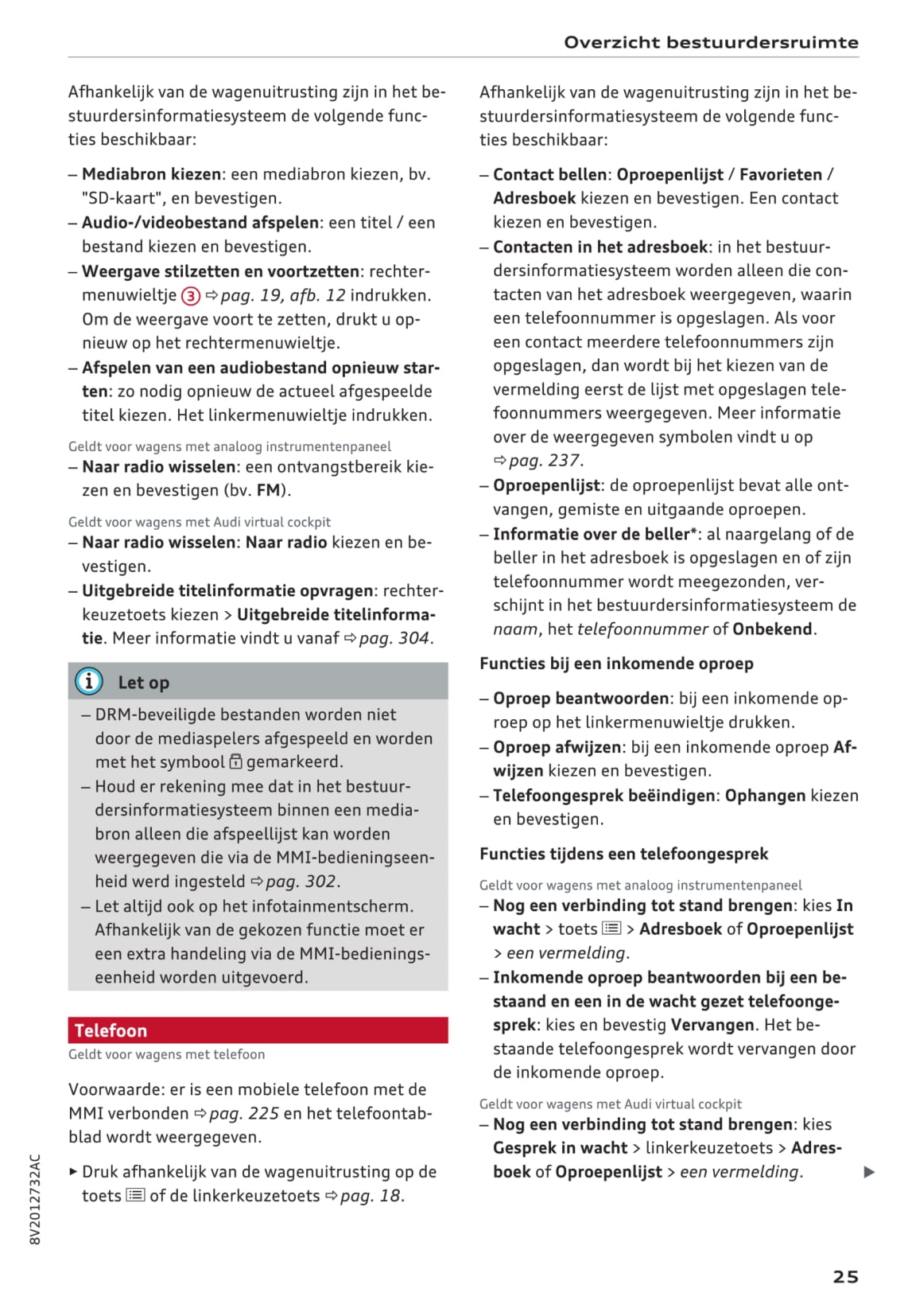 2016-2017 Audi A3/S3 Bedienungsanleitung | Niederländisch