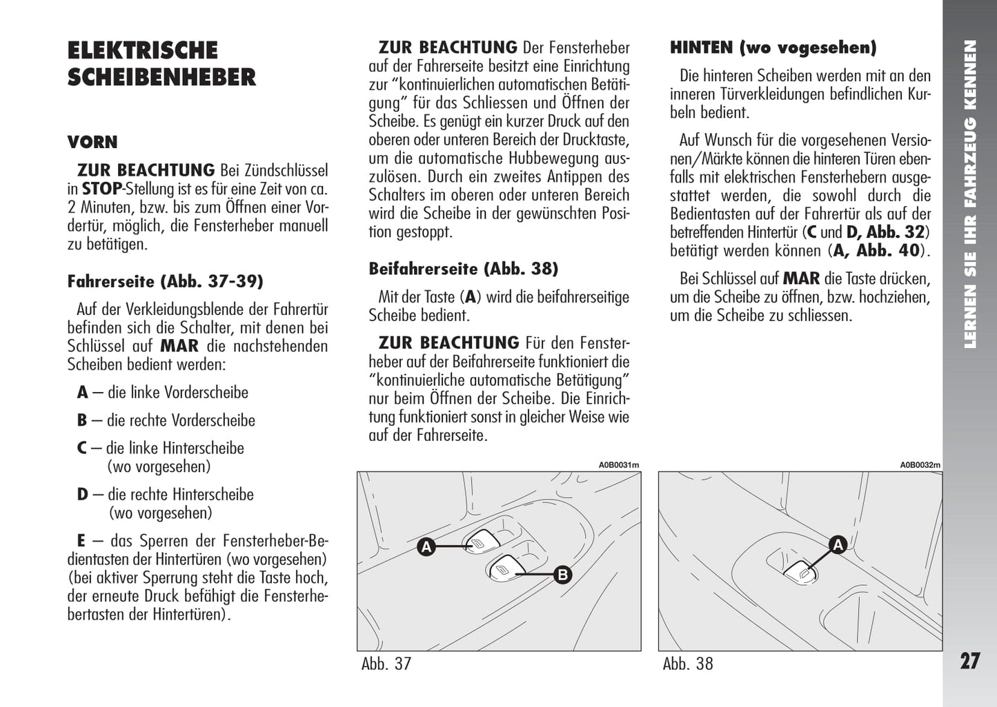 2003-2005 Alfa Romeo 156 Bedienungsanleitung | Deutsch
