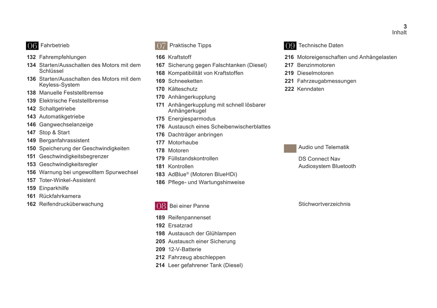 2017-2018 DS Automobiles DS 4 Bedienungsanleitung | Deutsch