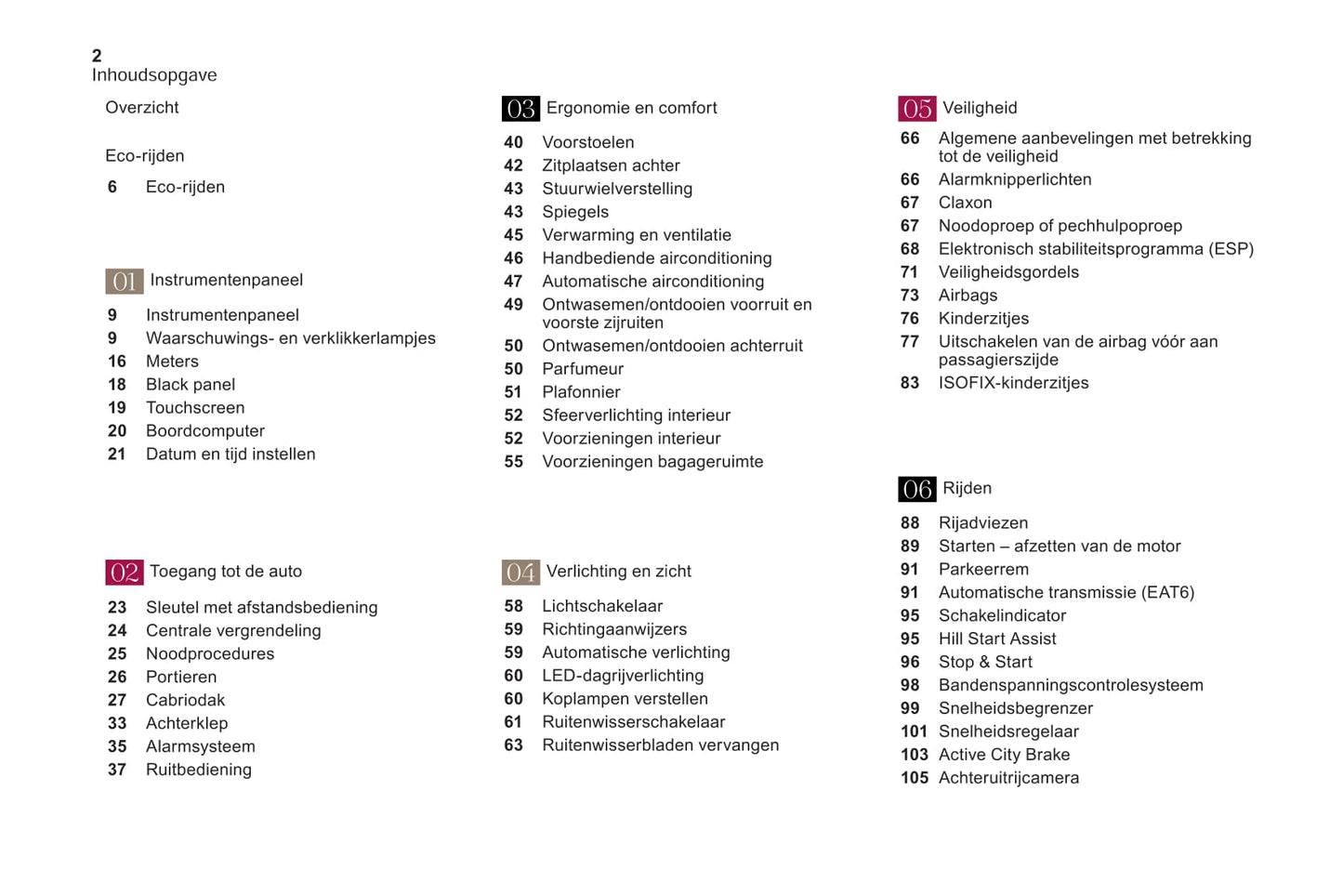 2018-2019 DS Automobiles DS 3/DS 3 Cabrio Owner's Manual | Dutch
