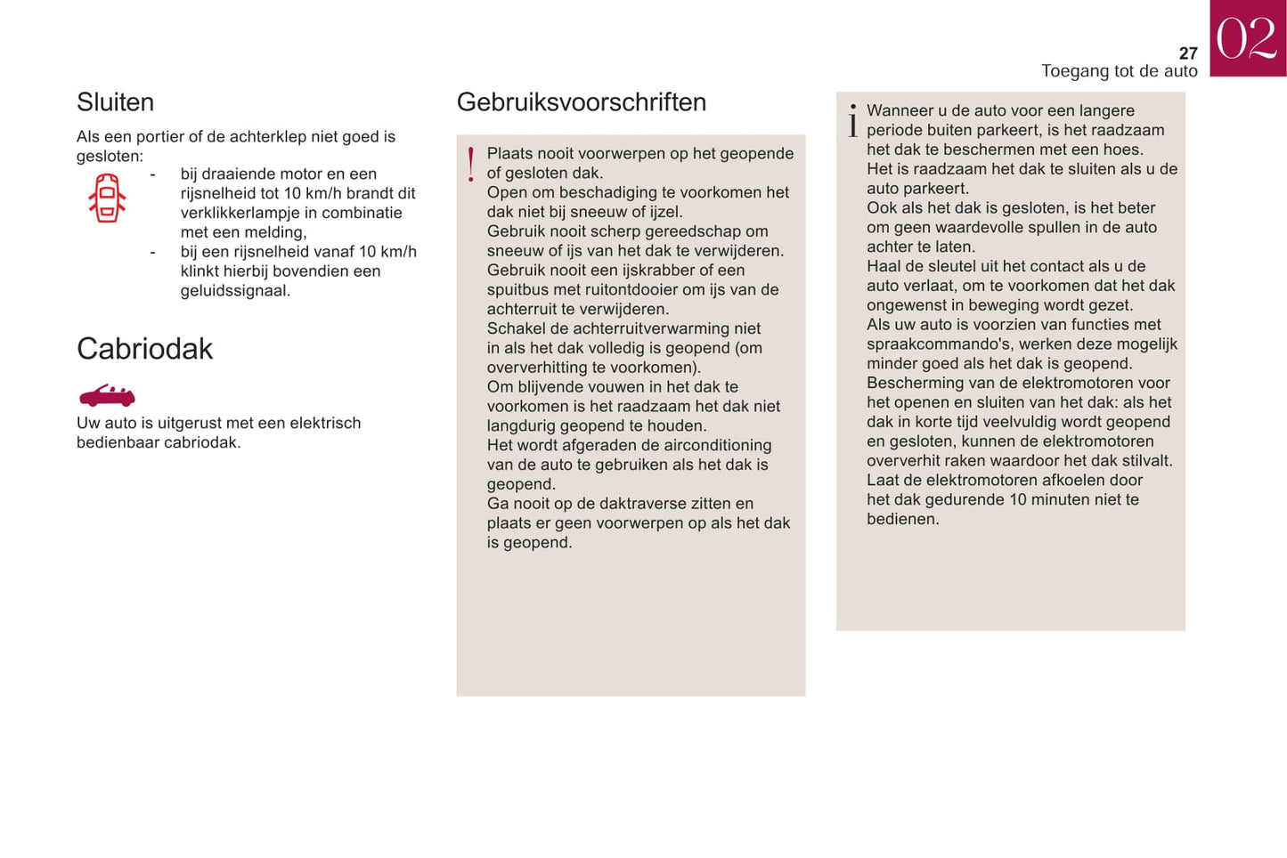 2018-2019 DS Automobiles DS 3/DS 3 Cabrio Owner's Manual | Dutch