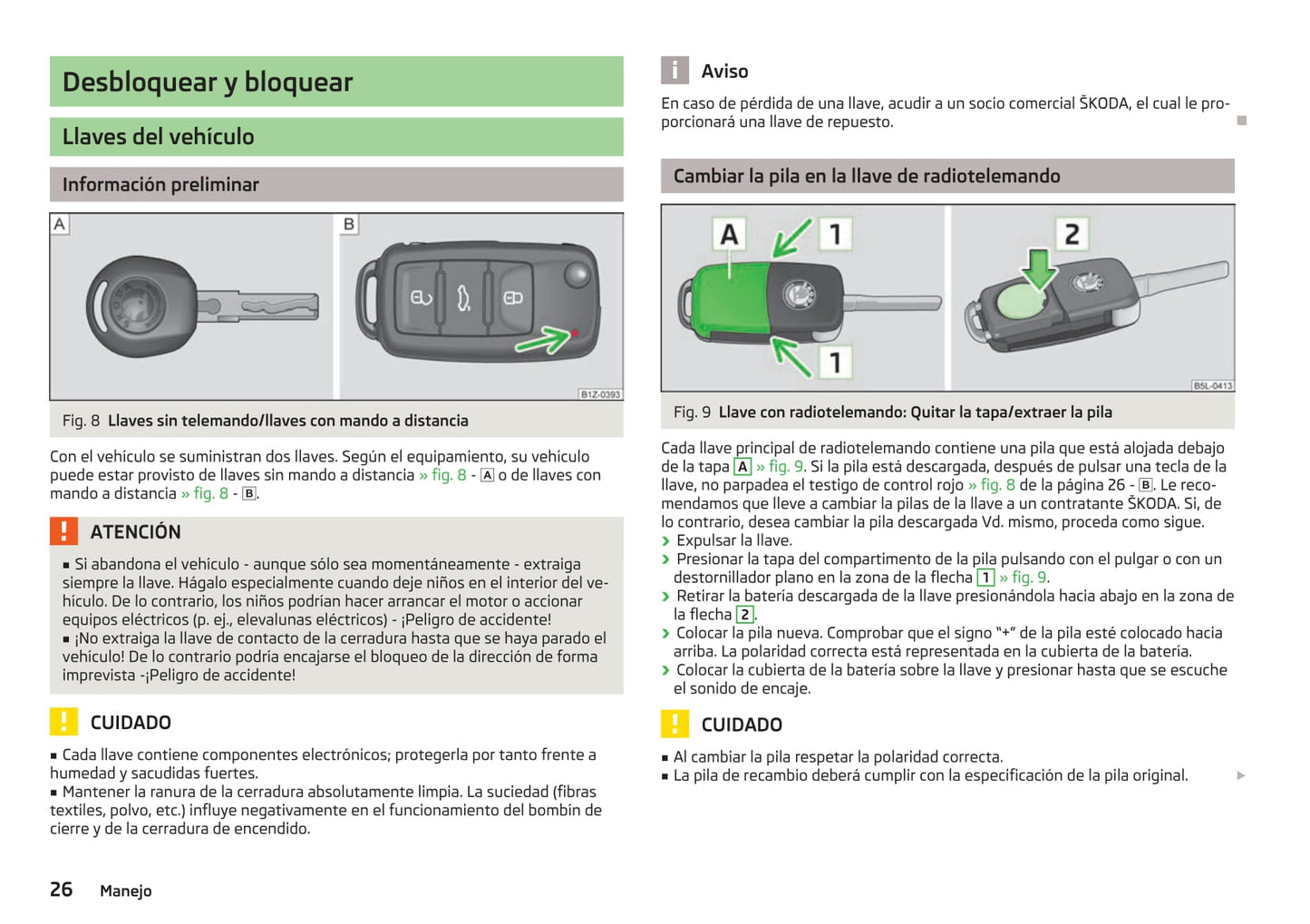 2009-2013 Skoda Octavia Bedienungsanleitung | Spanisch