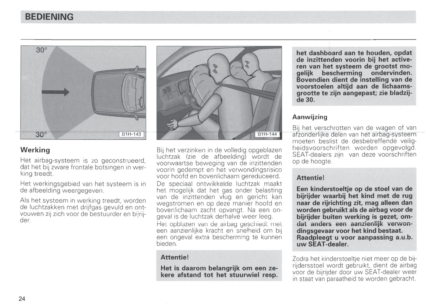 1996-1999 Seat Ibiza Bedienungsanleitung | Niederländisch