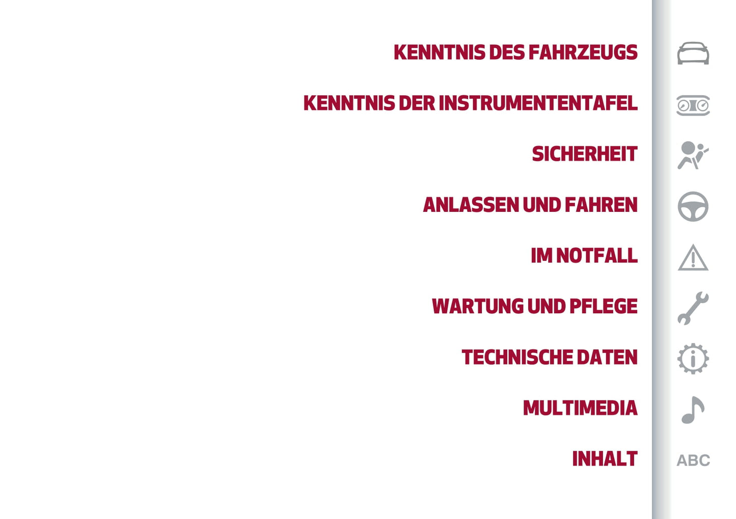 2022-2023 Alfa Romeo Tonale Owner's Manual | German