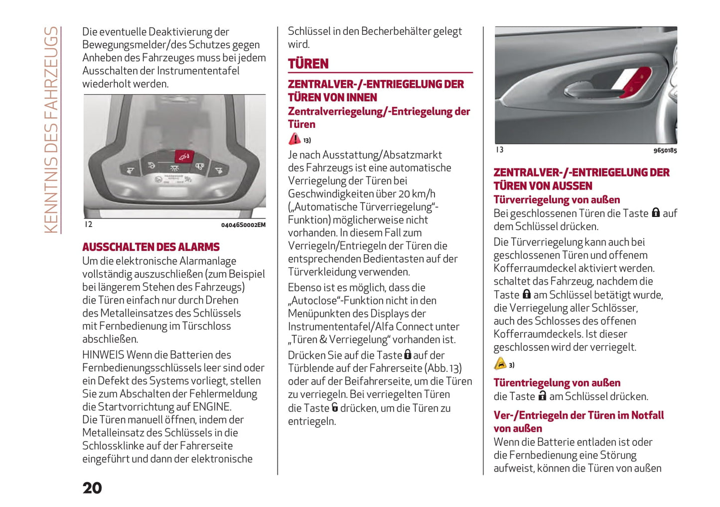 2022-2023 Alfa Romeo Tonale Owner's Manual | German